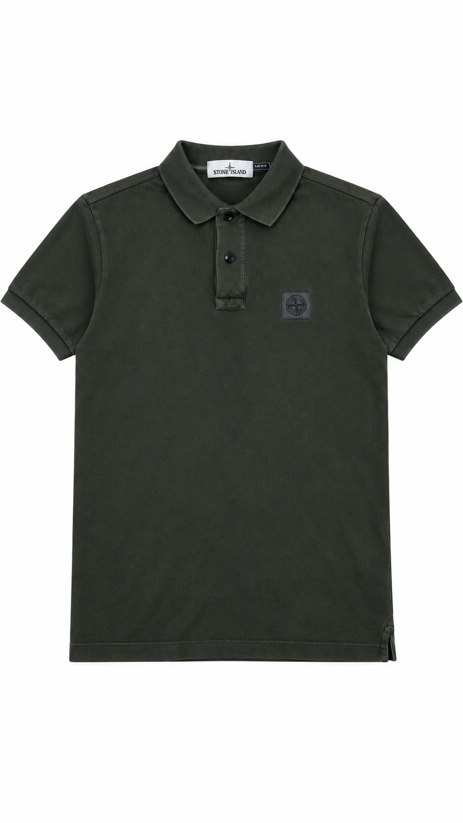 Polo Stone Island Slim Fit kaki taille S, seconde main authentifiée NB08 — vue 1