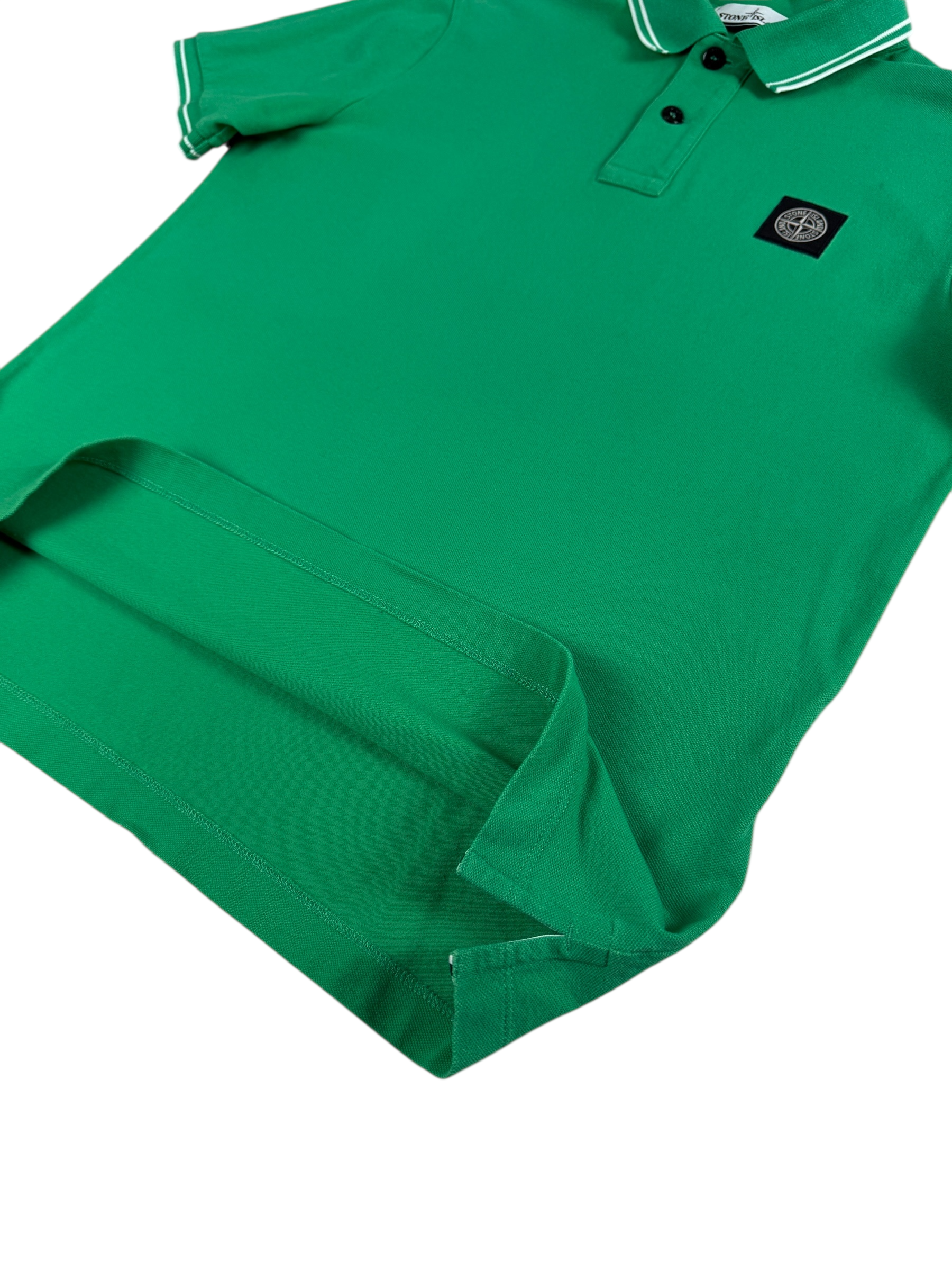 Polo Stone Island vert taille M - Vue de dos