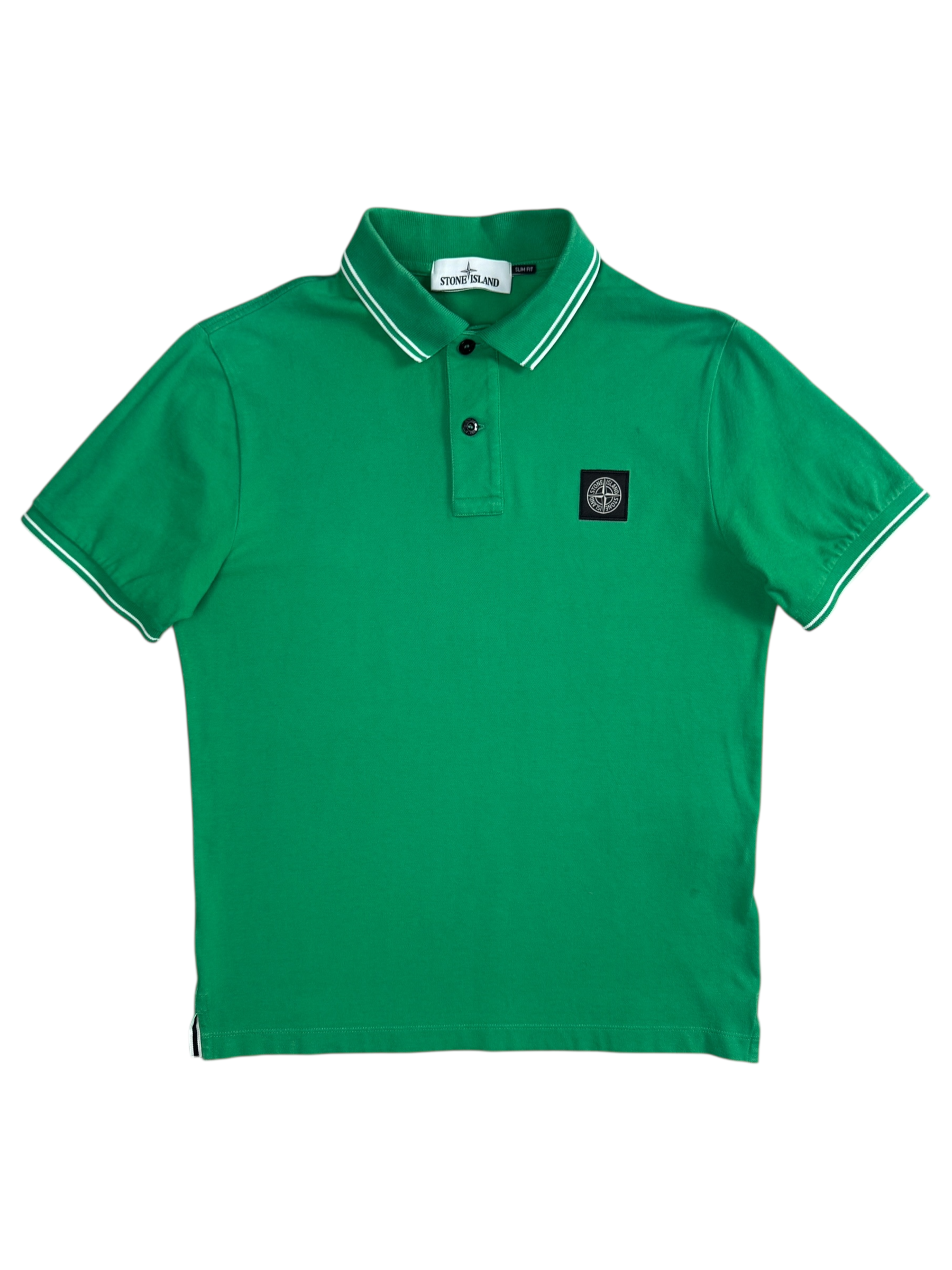 Polo Stone Island vert taille M - Vue de face