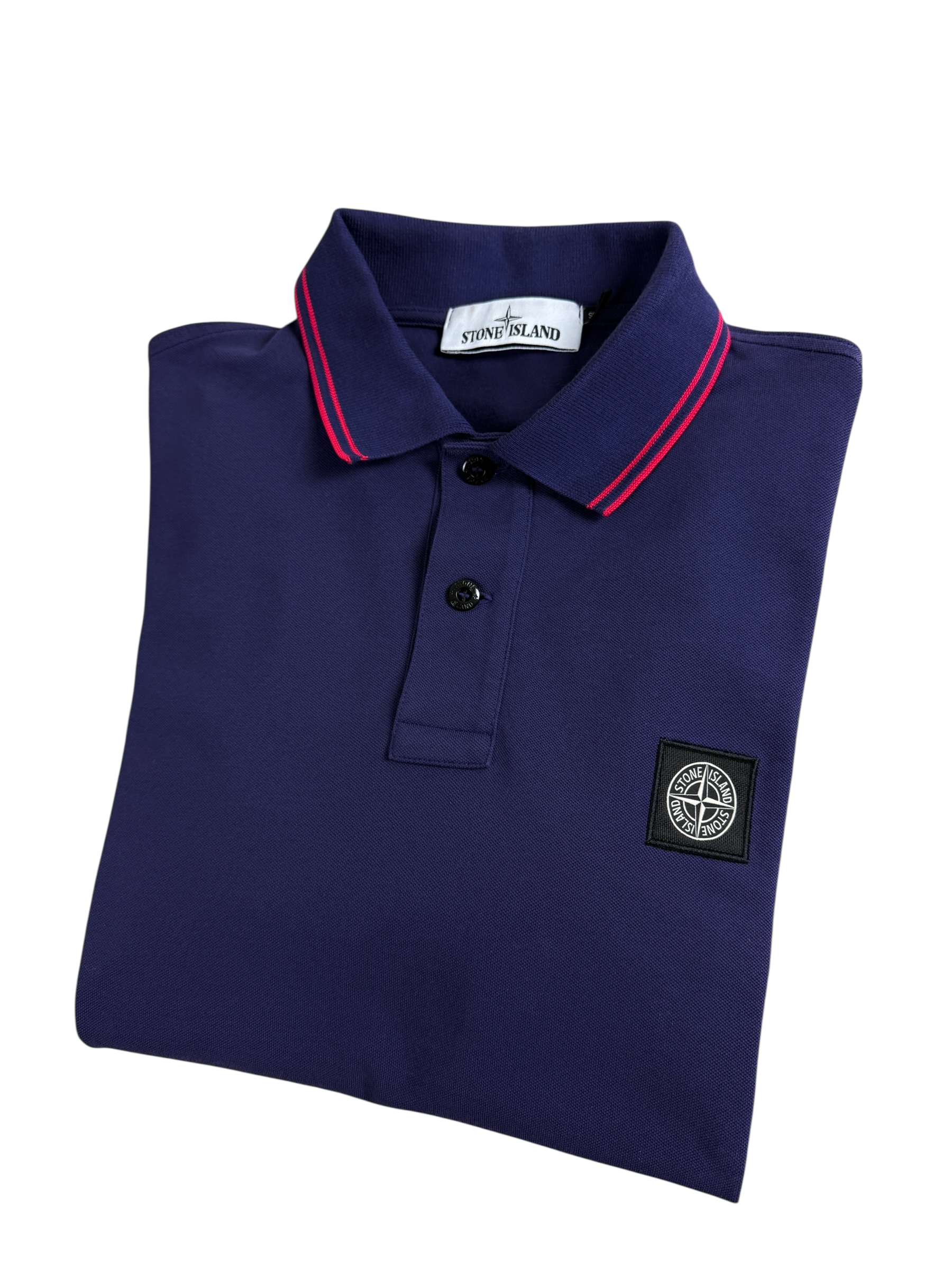 Polo Stone Island violet taille M - Vue de dos