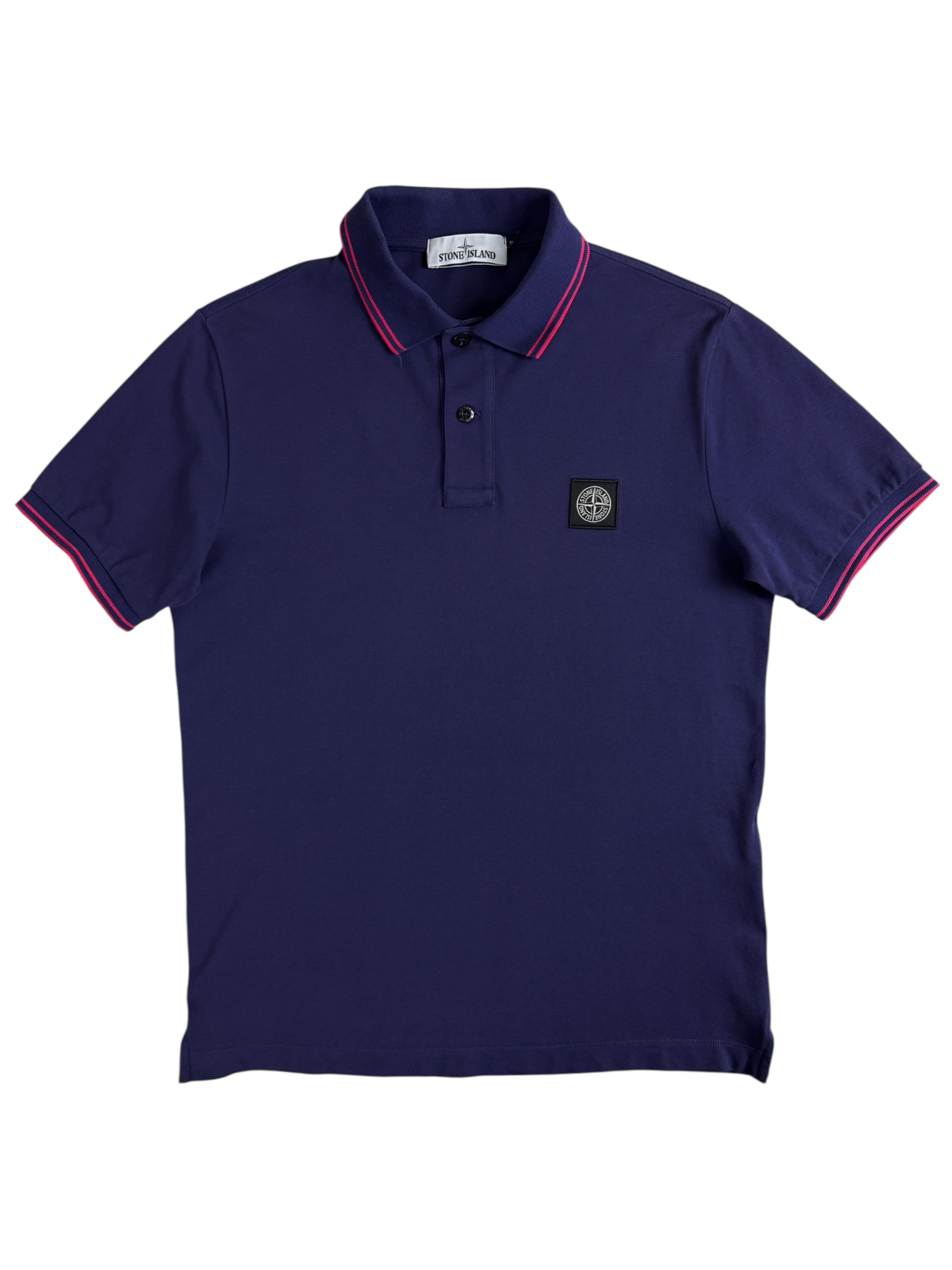 Polo Stone Island violet taille M - Vue de face