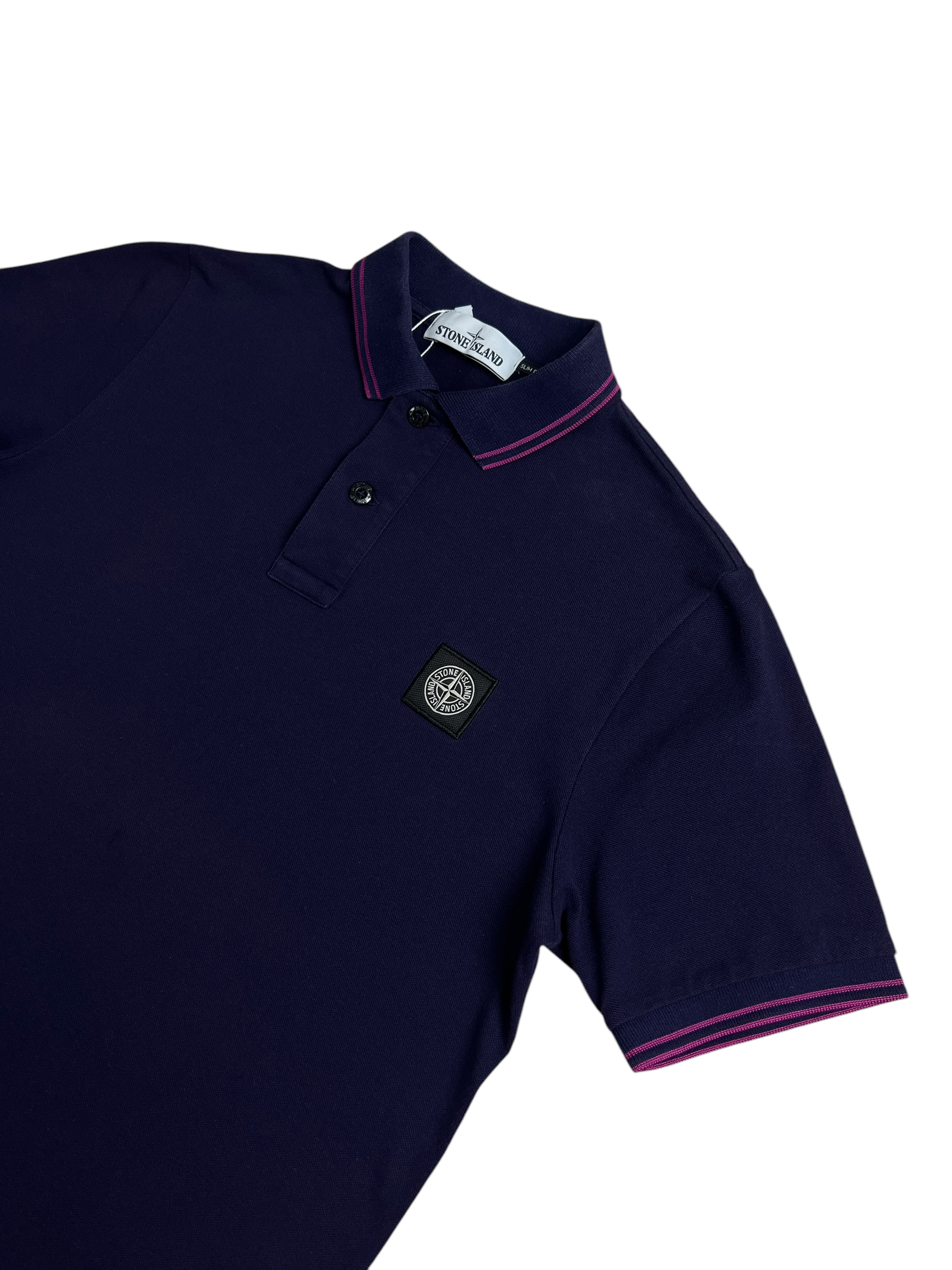 Polo Stone Island violet taille S - Vue de dos