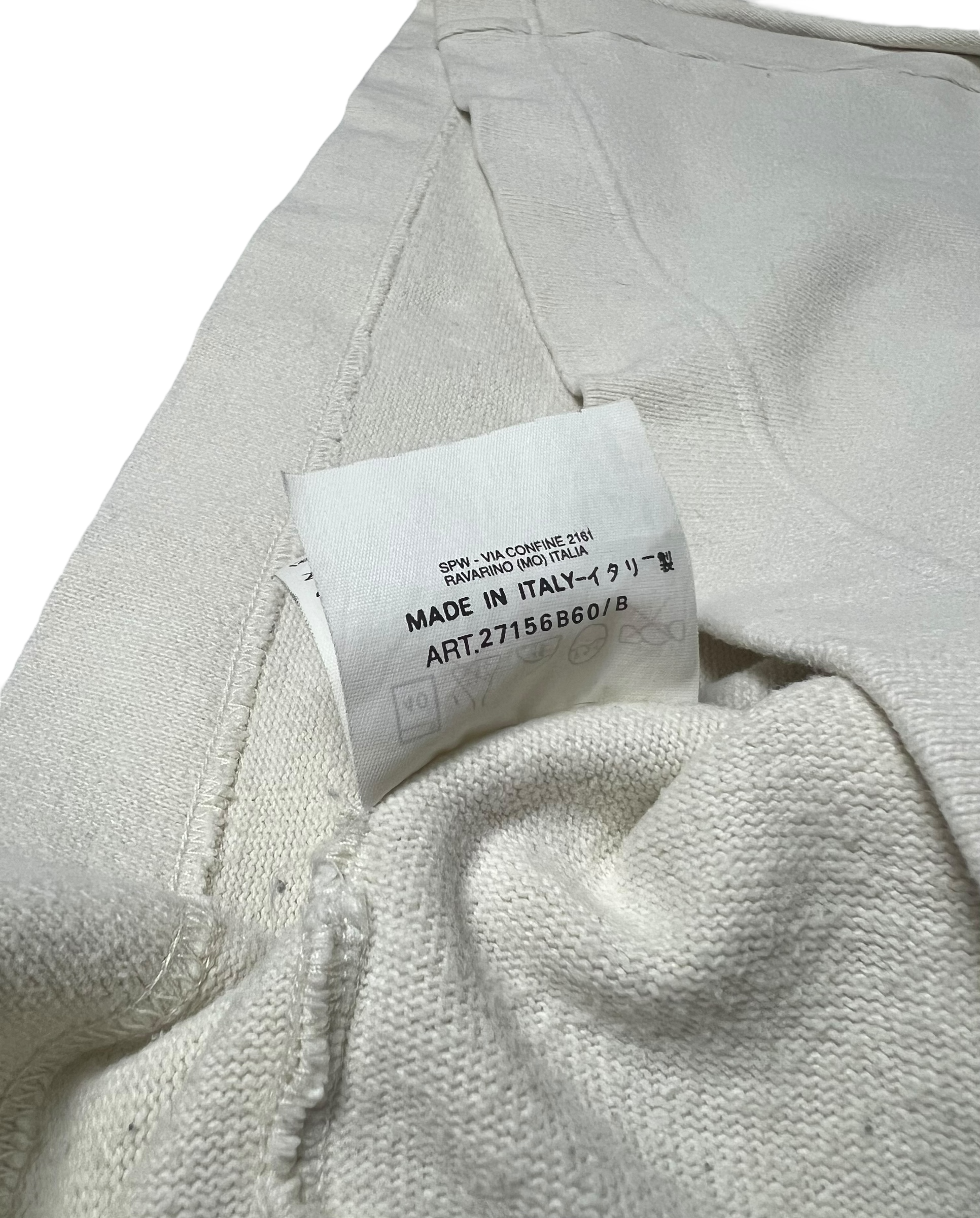 Pull Stone Island blanc taille L - Détail