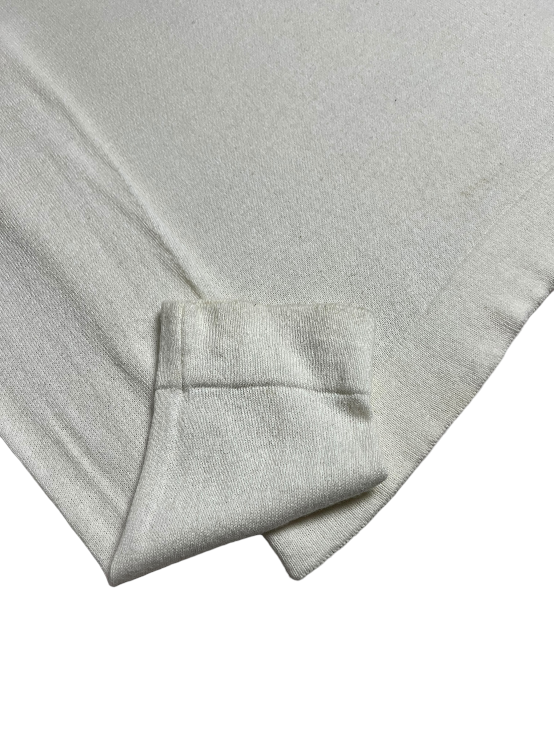 Pull Stone Island blanc taille L - Logo et étiquette