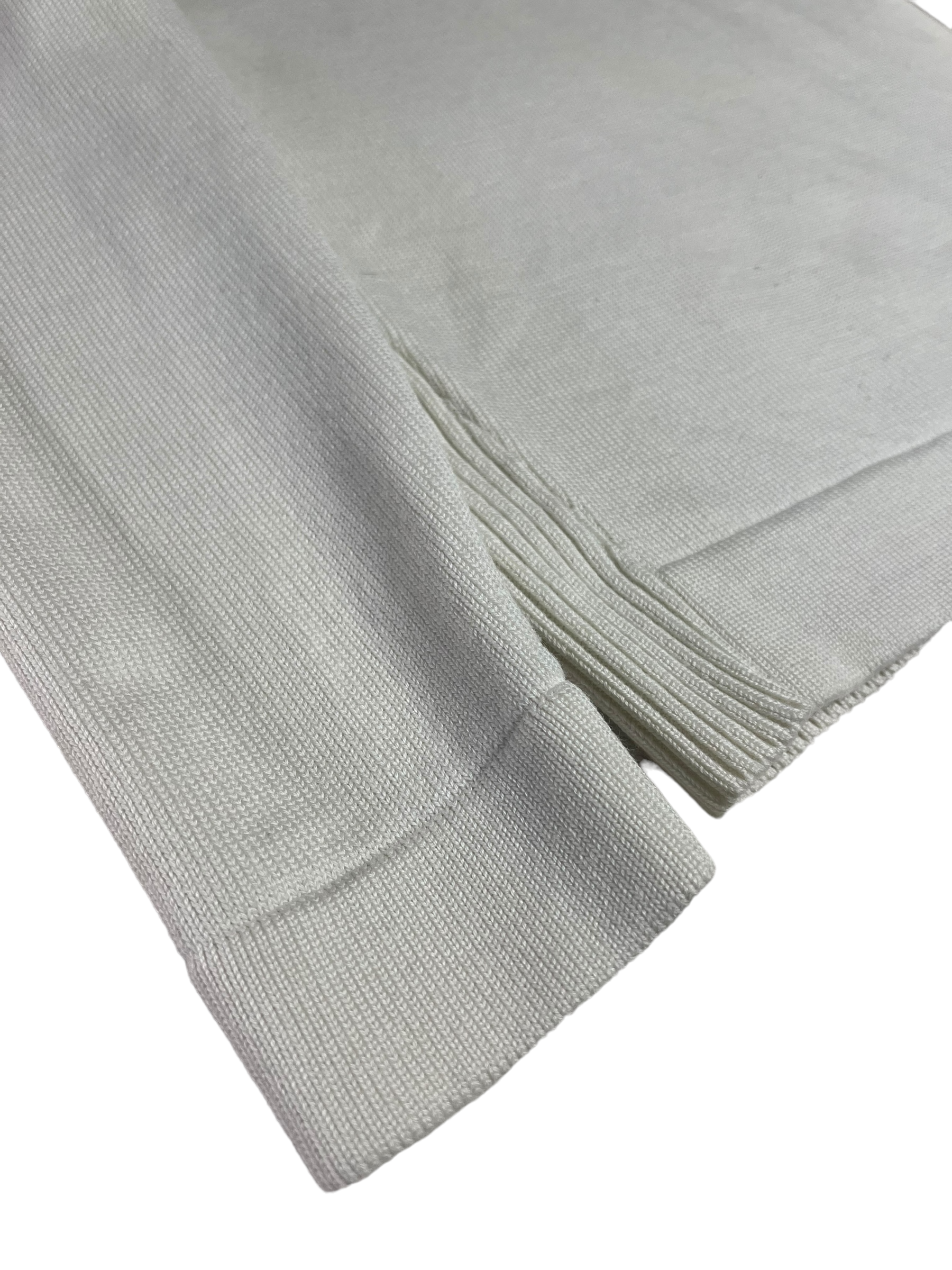 Pull Stone Island blanc taille M - Vue côté