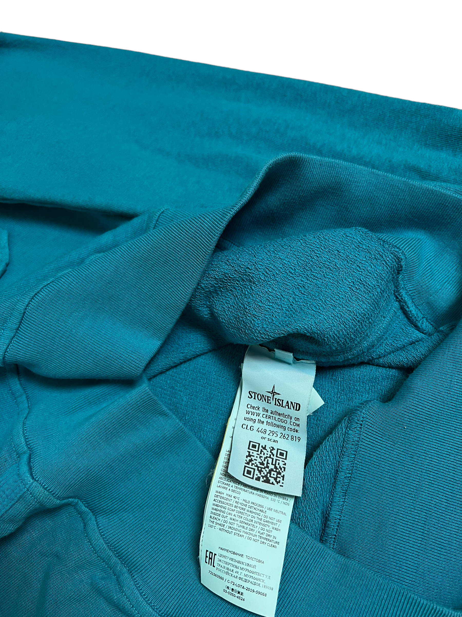 Pull Stone Island bleu taille L - Vue côté