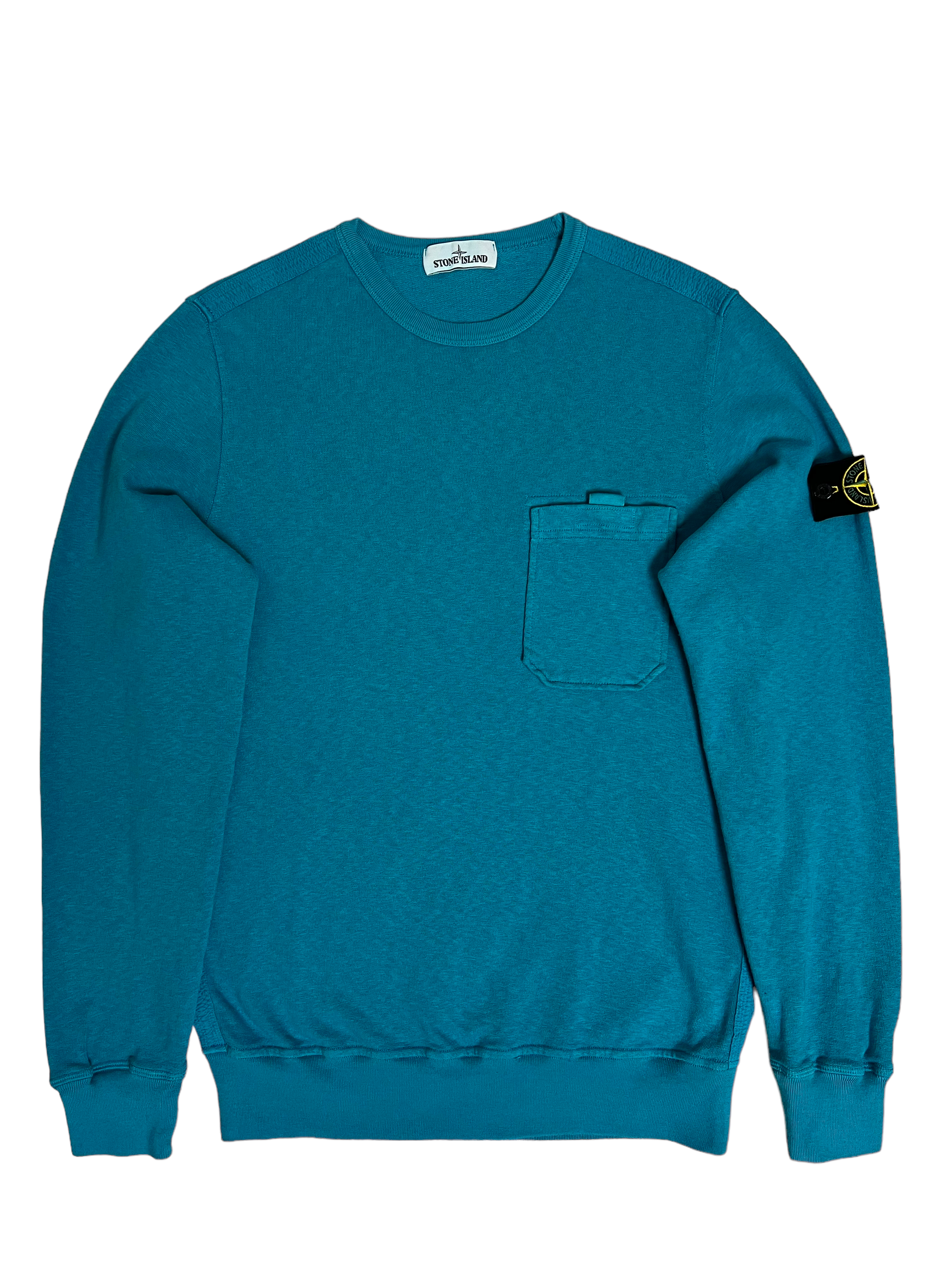 Pull Stone Island bleu taille L - Vue de face