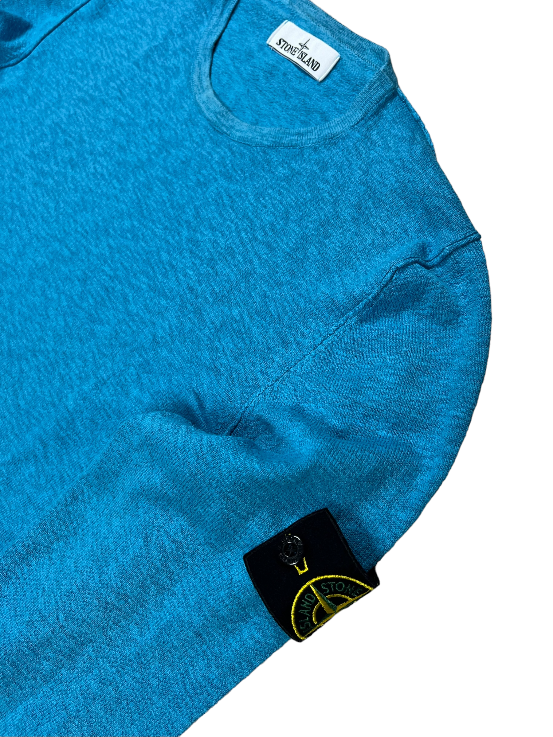 Pull Stone Island bleu taille M - Vue de dos