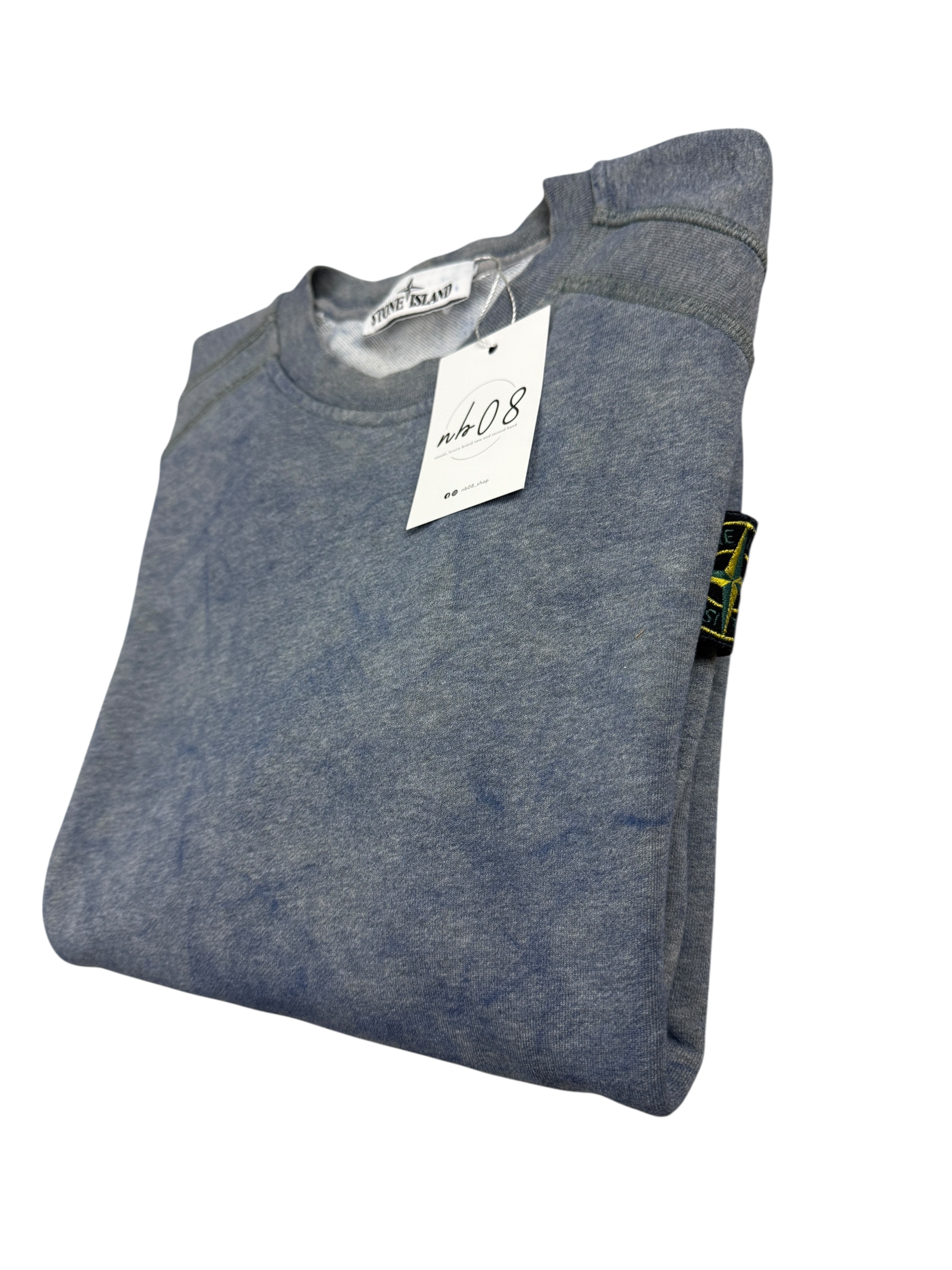 Pull Stone Island bleu taille M - Vue de dos