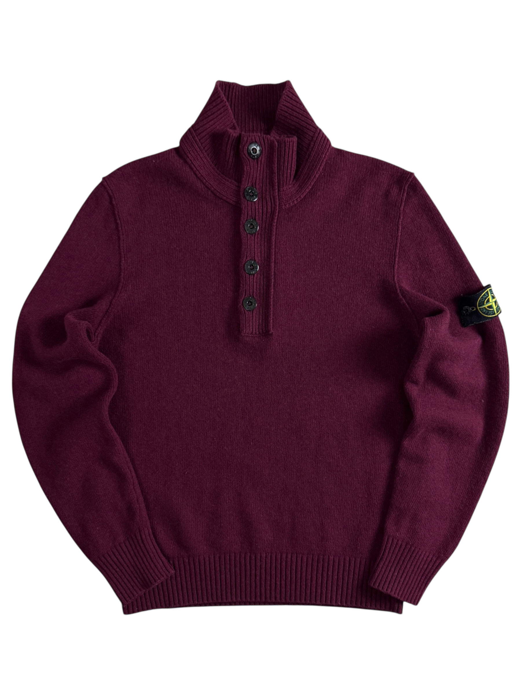 Pull Stone Island bordeaux taille L - Vue de face