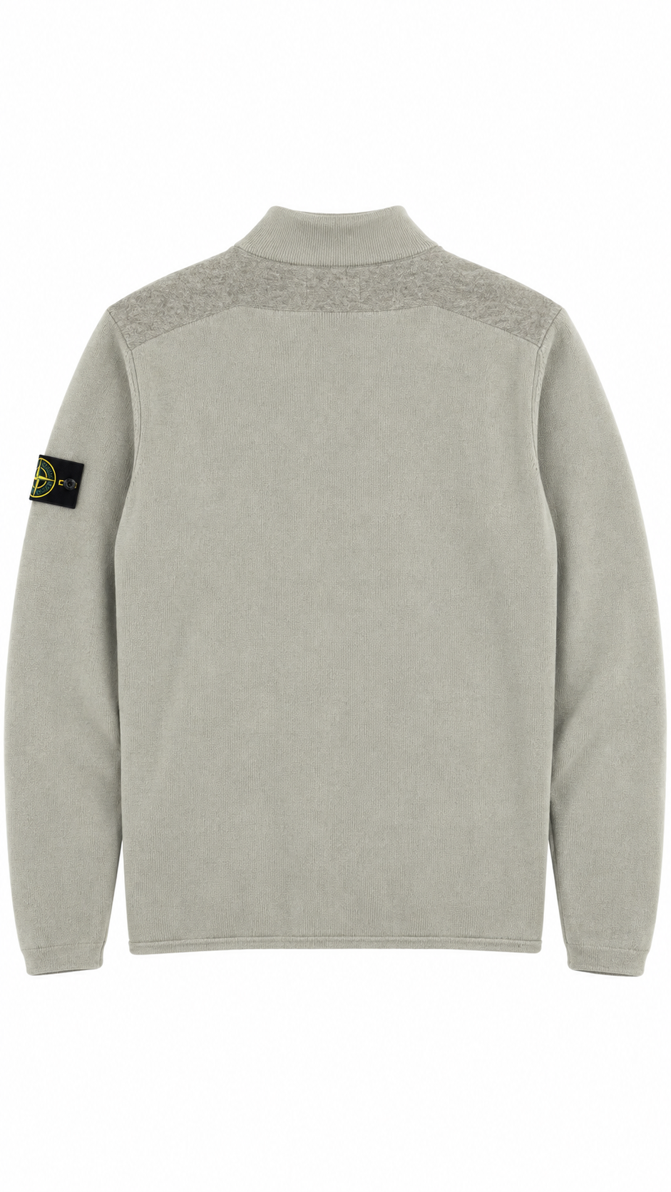 Pull Col Montant Stone Island beige taille L, vue de dos — vue 2