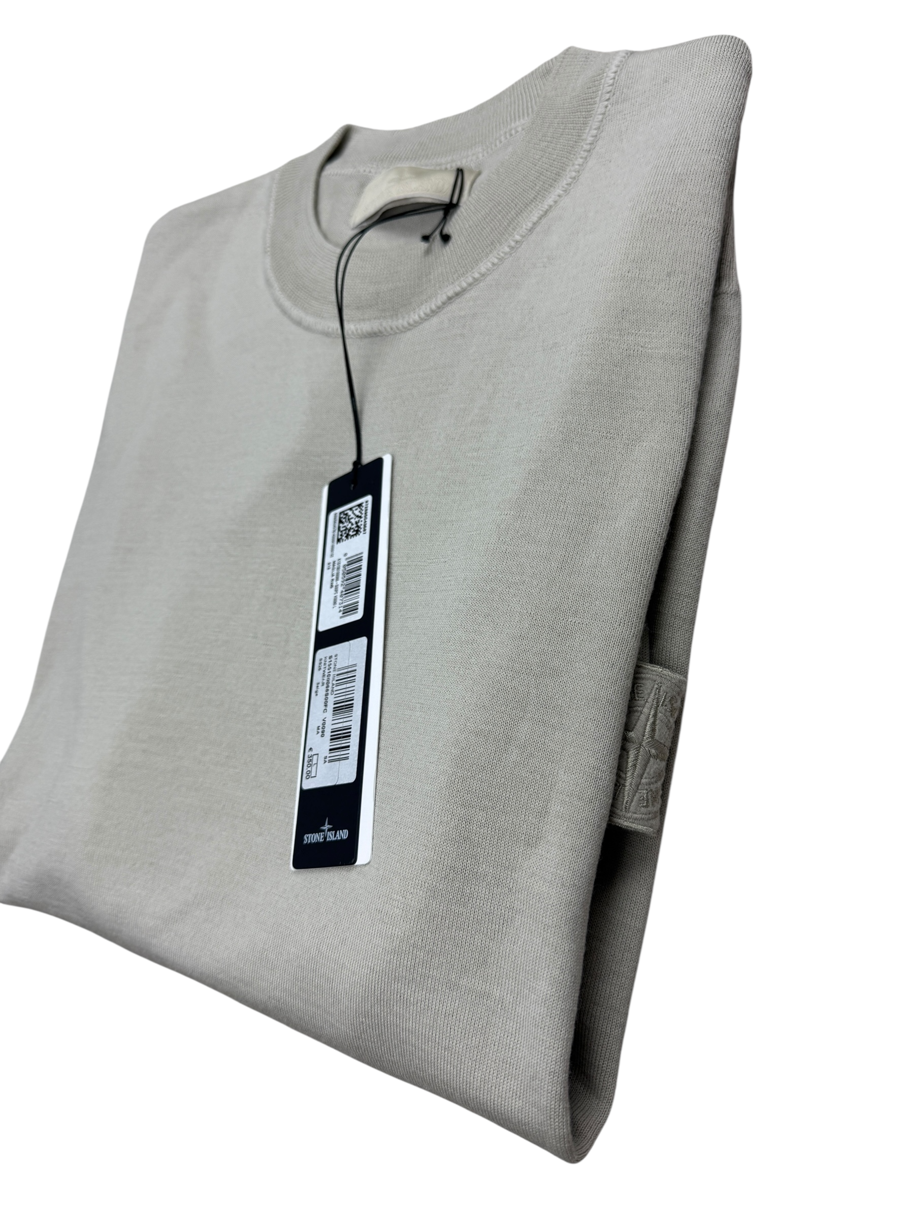 Pull Stone Island crème taille L - Vue de dos