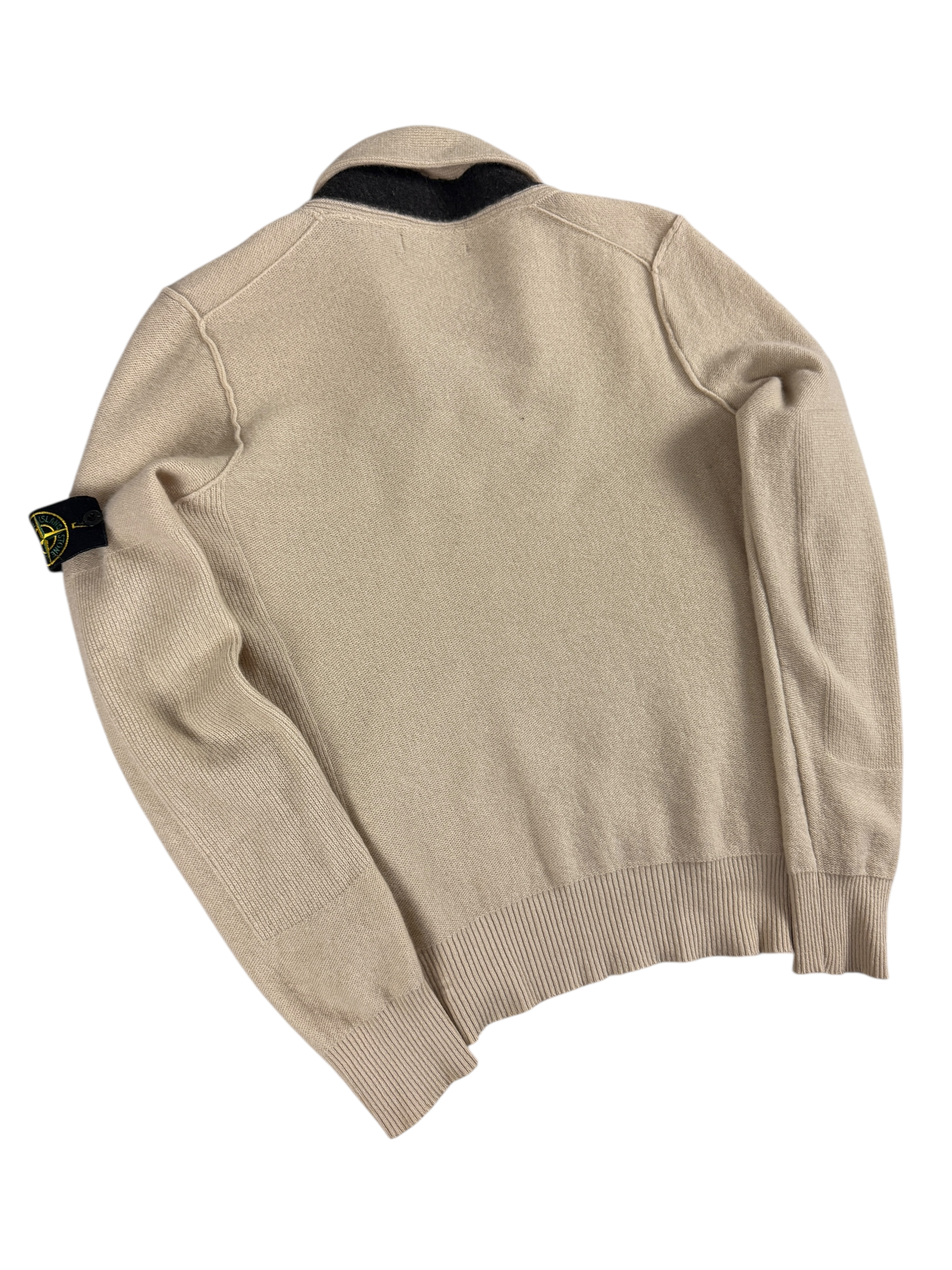 Pull Stone Island crème taille L - Vue de dos