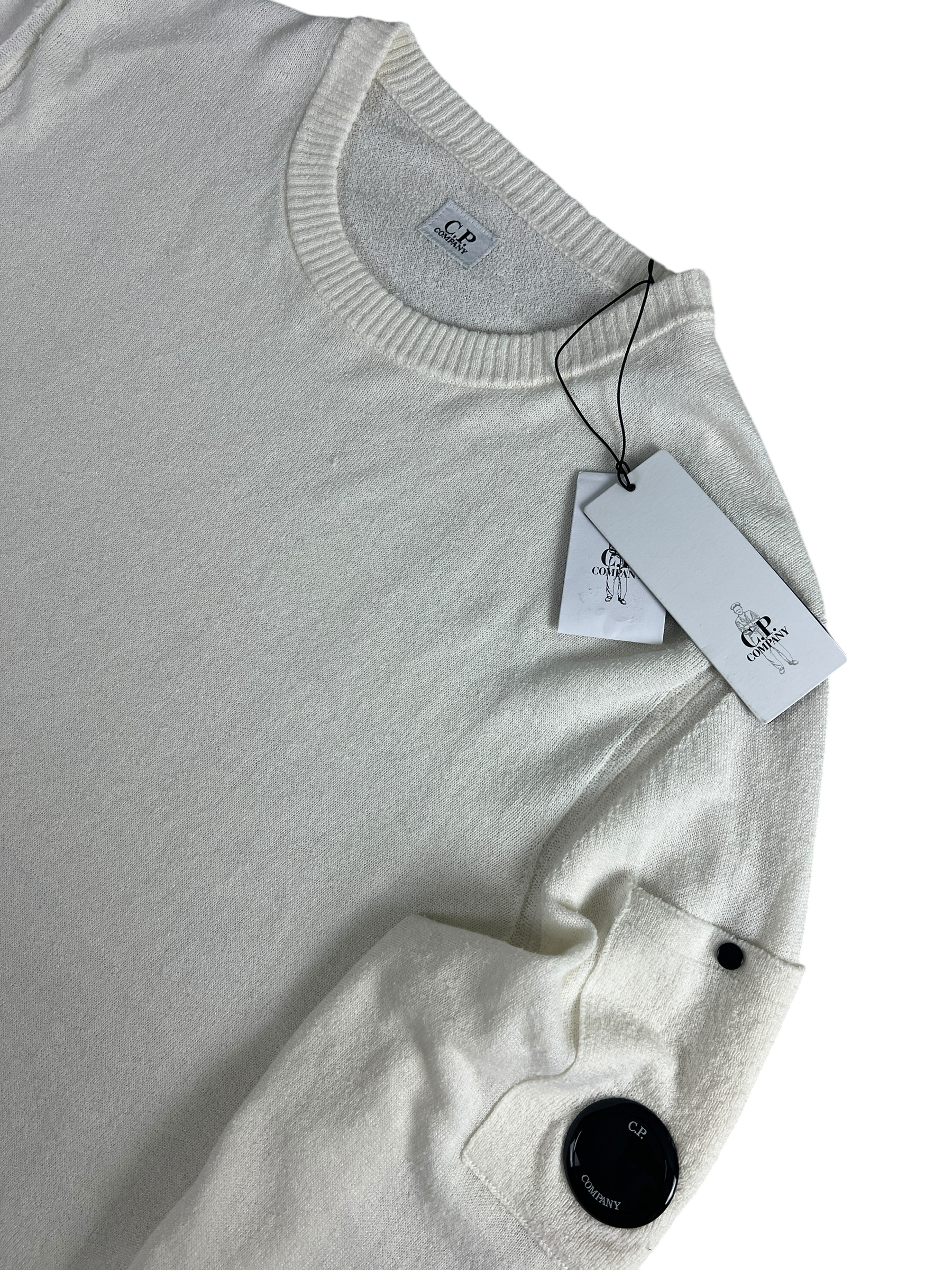 Pull Stone Island crème taille M - Vue de dos