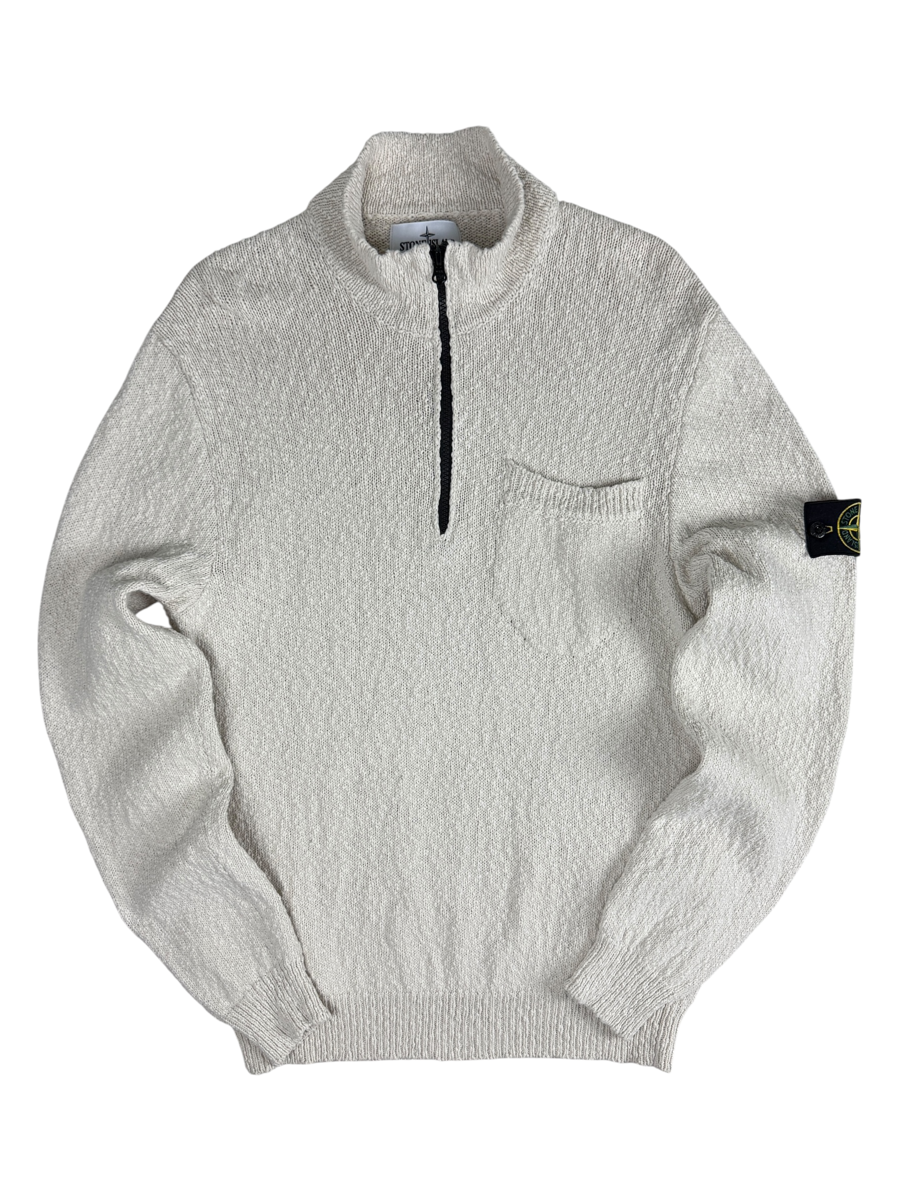 Pull Stone Island crème taille M - Vue de face