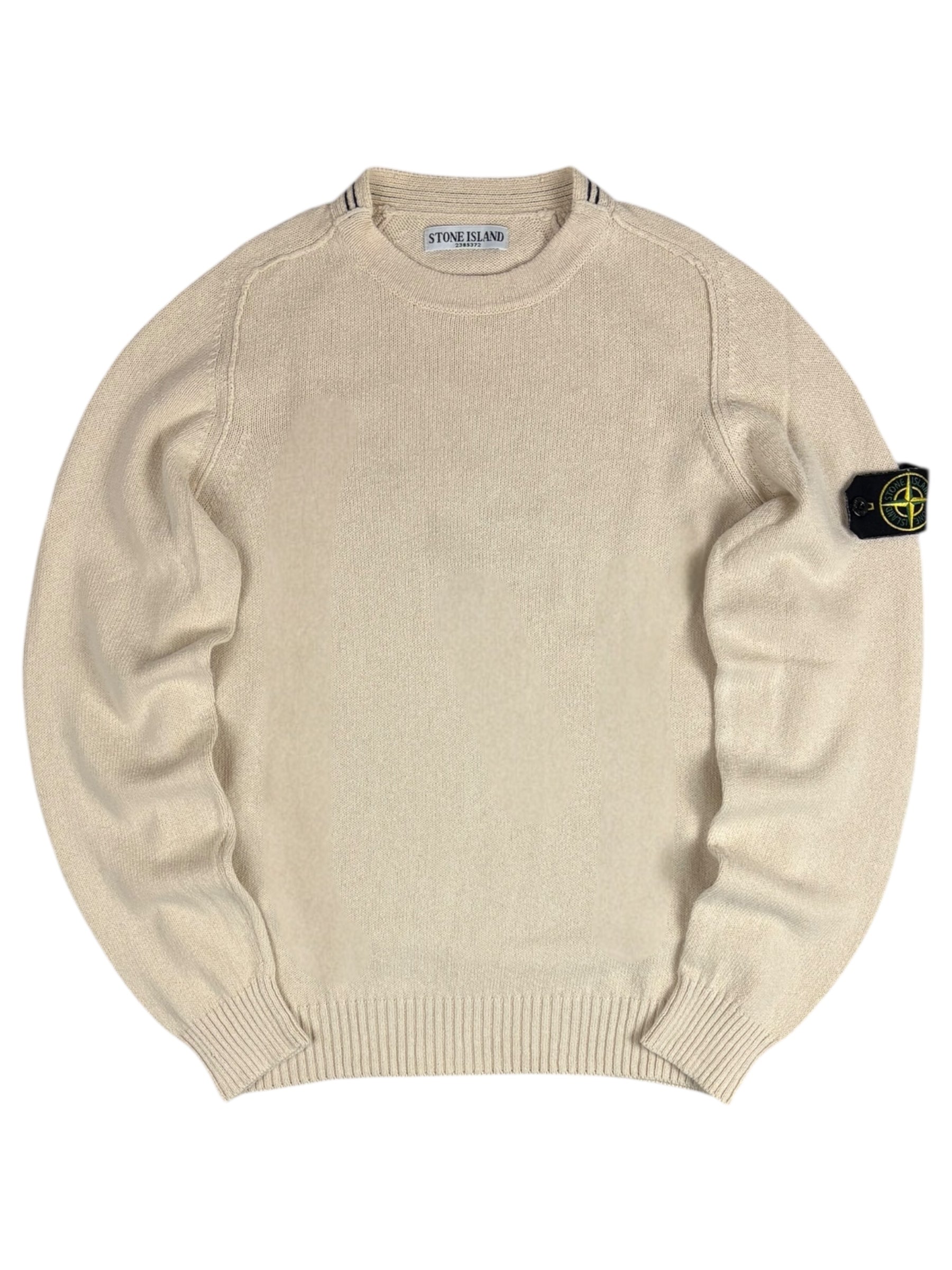 Pull Stone Island crème taille S - Vue de face