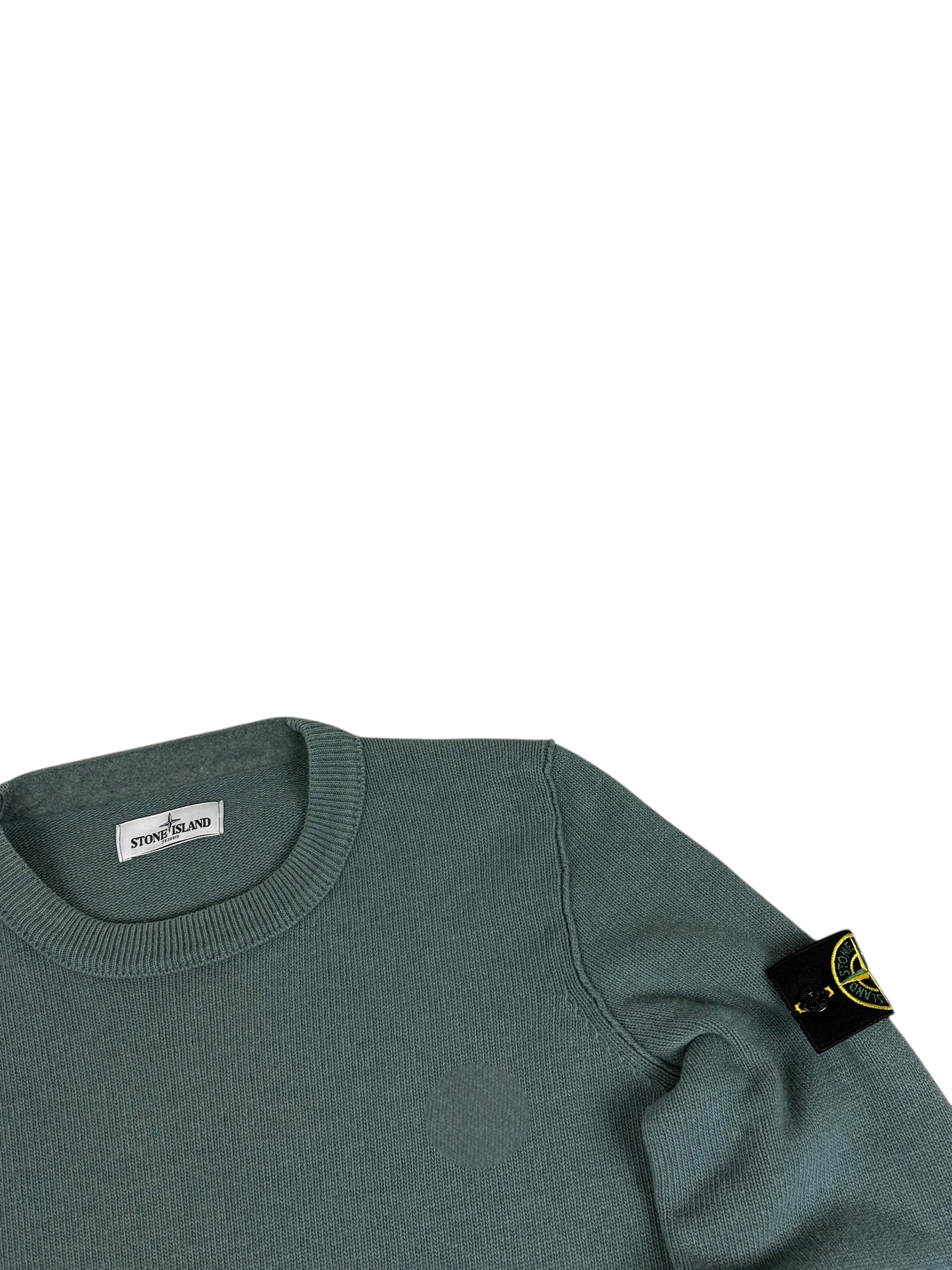 Pull Stone Island émeraude taille L - Vue de dos