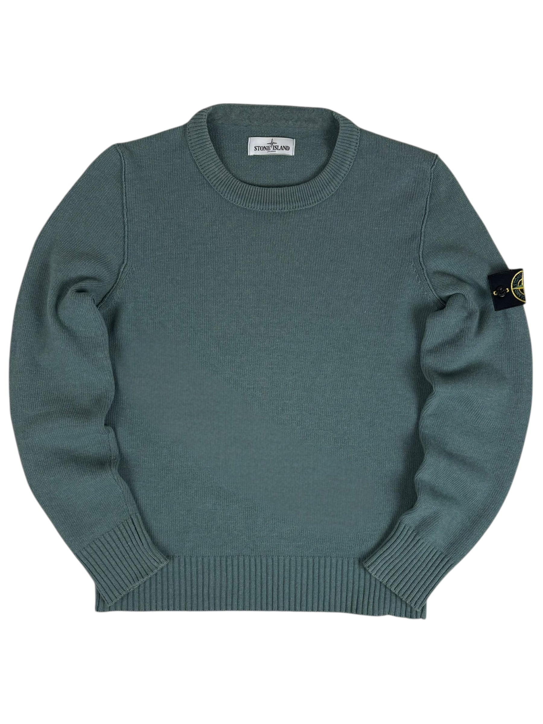 Pull Stone Island émeraude taille L - Vue de face