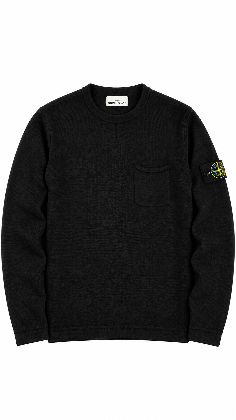 Pull en Laine Stone Island noir taille XL, seconde main authentifiée NB08 — vue 1