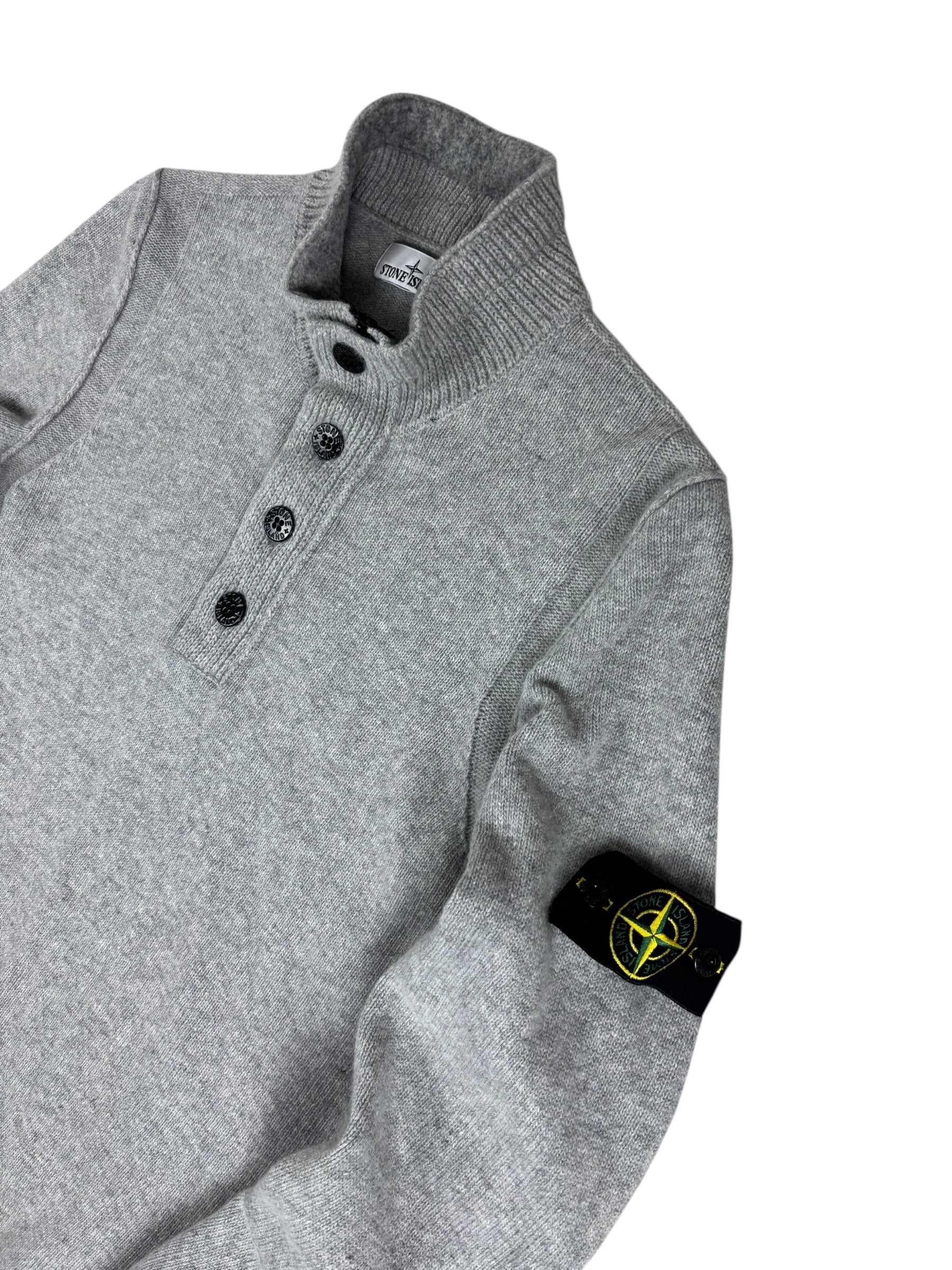 Pull Stone Island gris taille L - Vue de dos