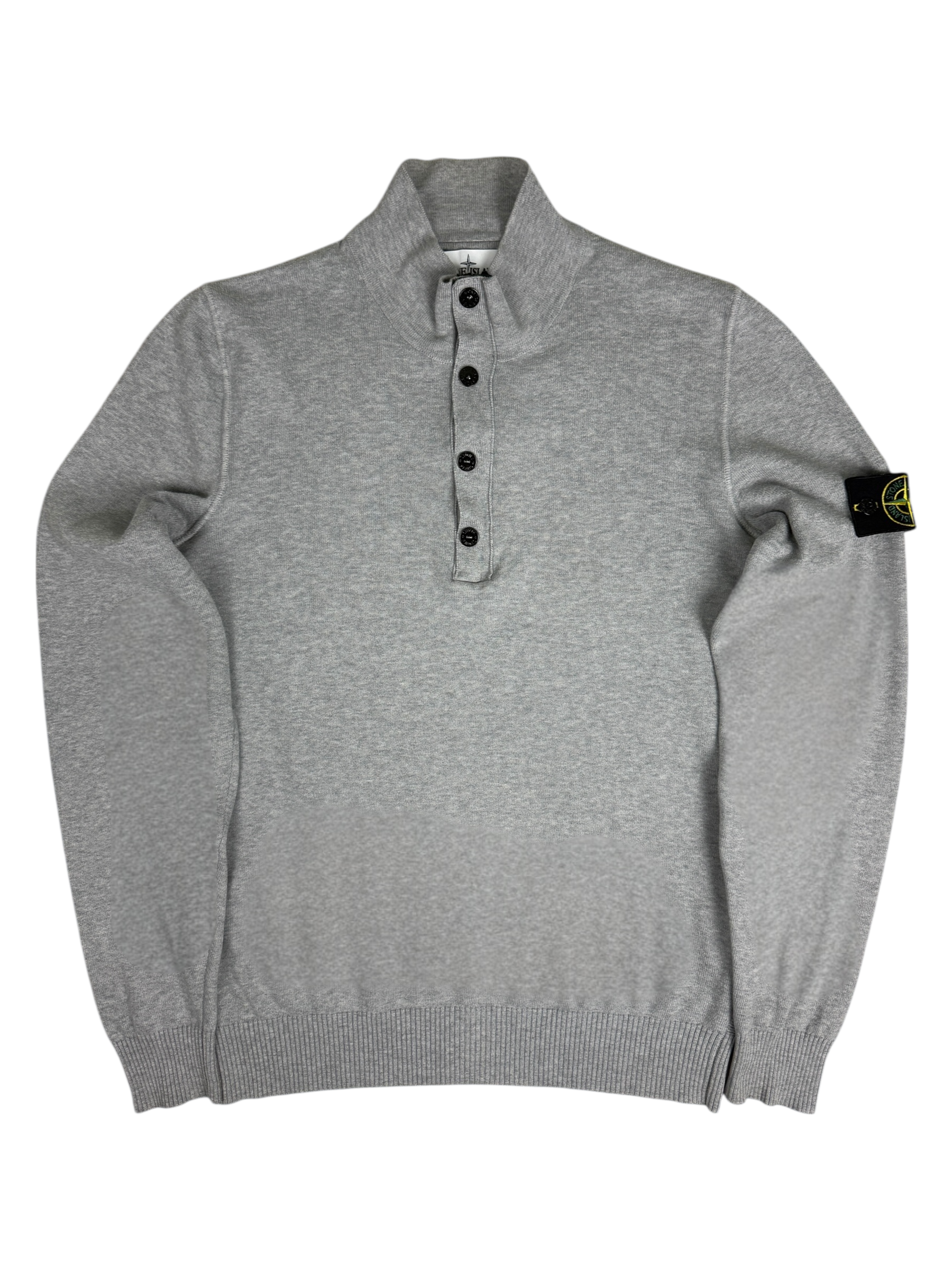 Pull Stone Island gris taille L - Vue de face