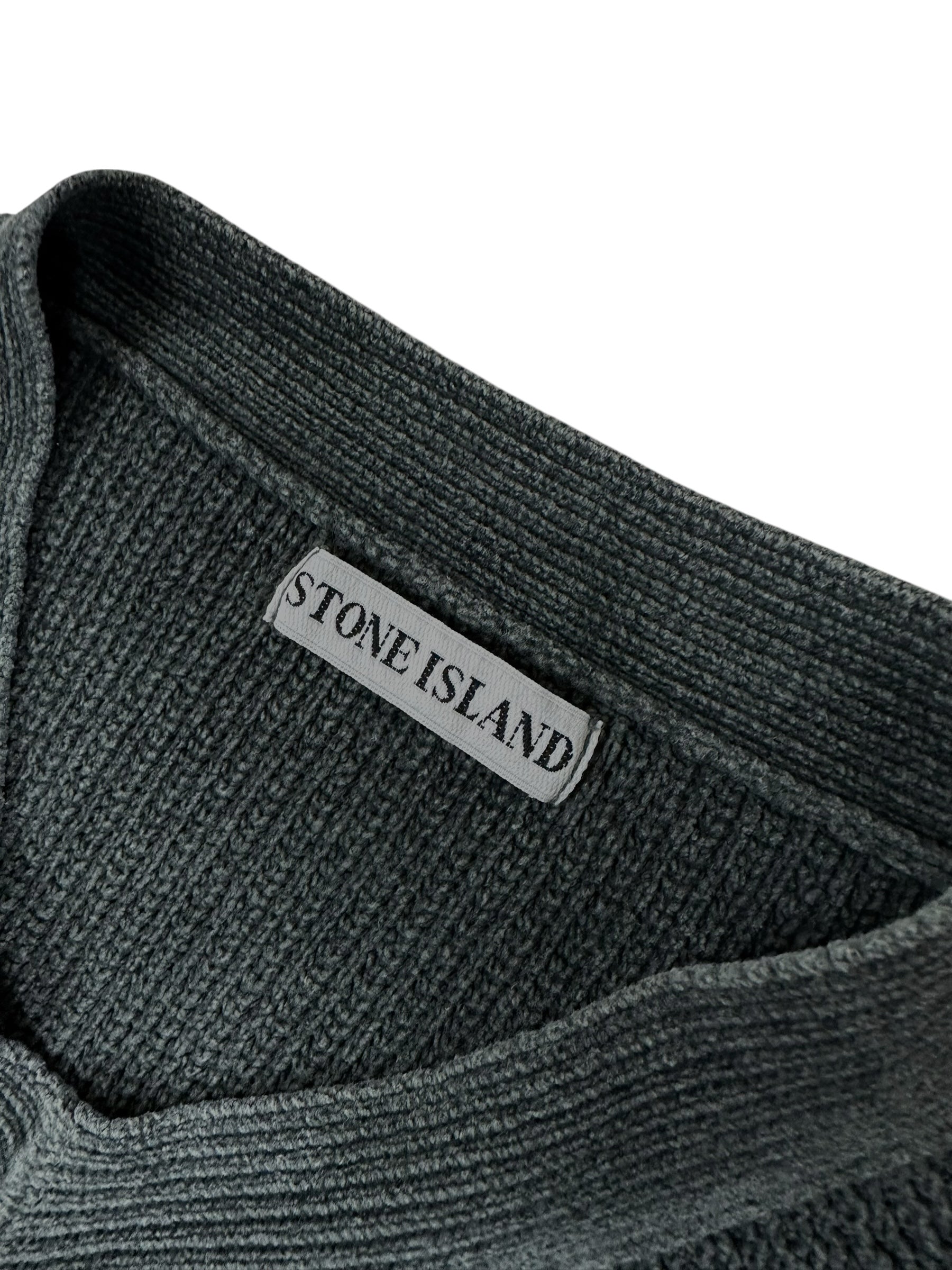 Pull Stone Island gris taille M - Détail