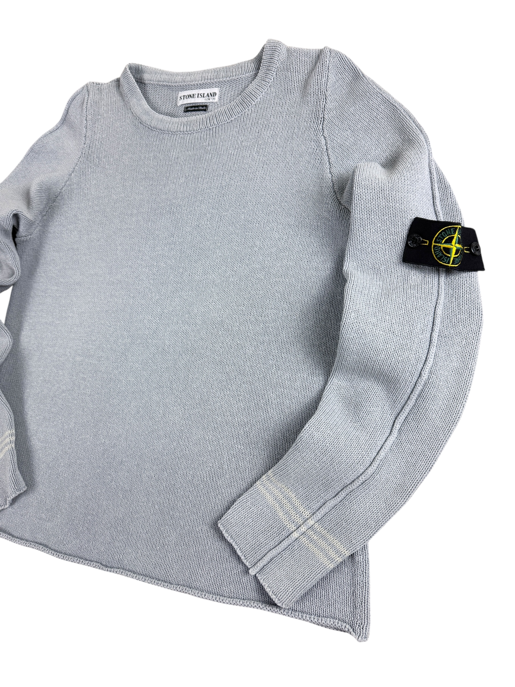 Pull Stone Island gris taille M - Vue de dos
