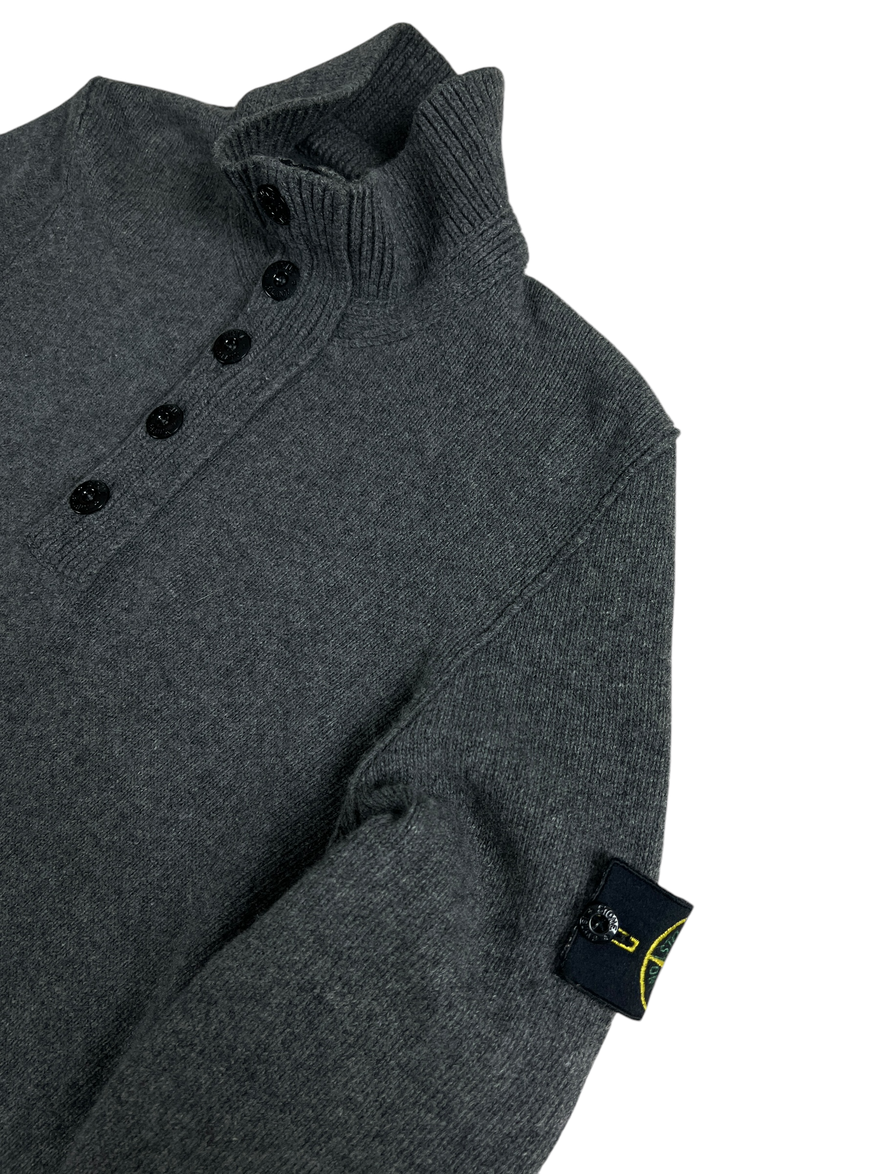 Pull Stone Island gris taille M - Vue de dos