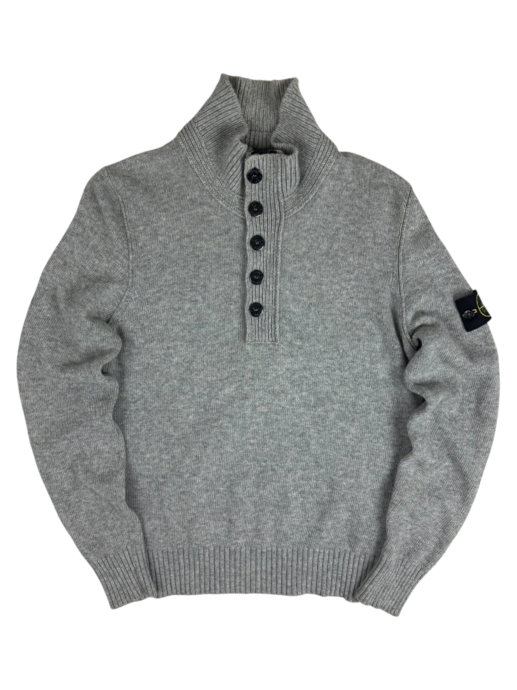 Pull Stone Island gris taille M - Vue de face