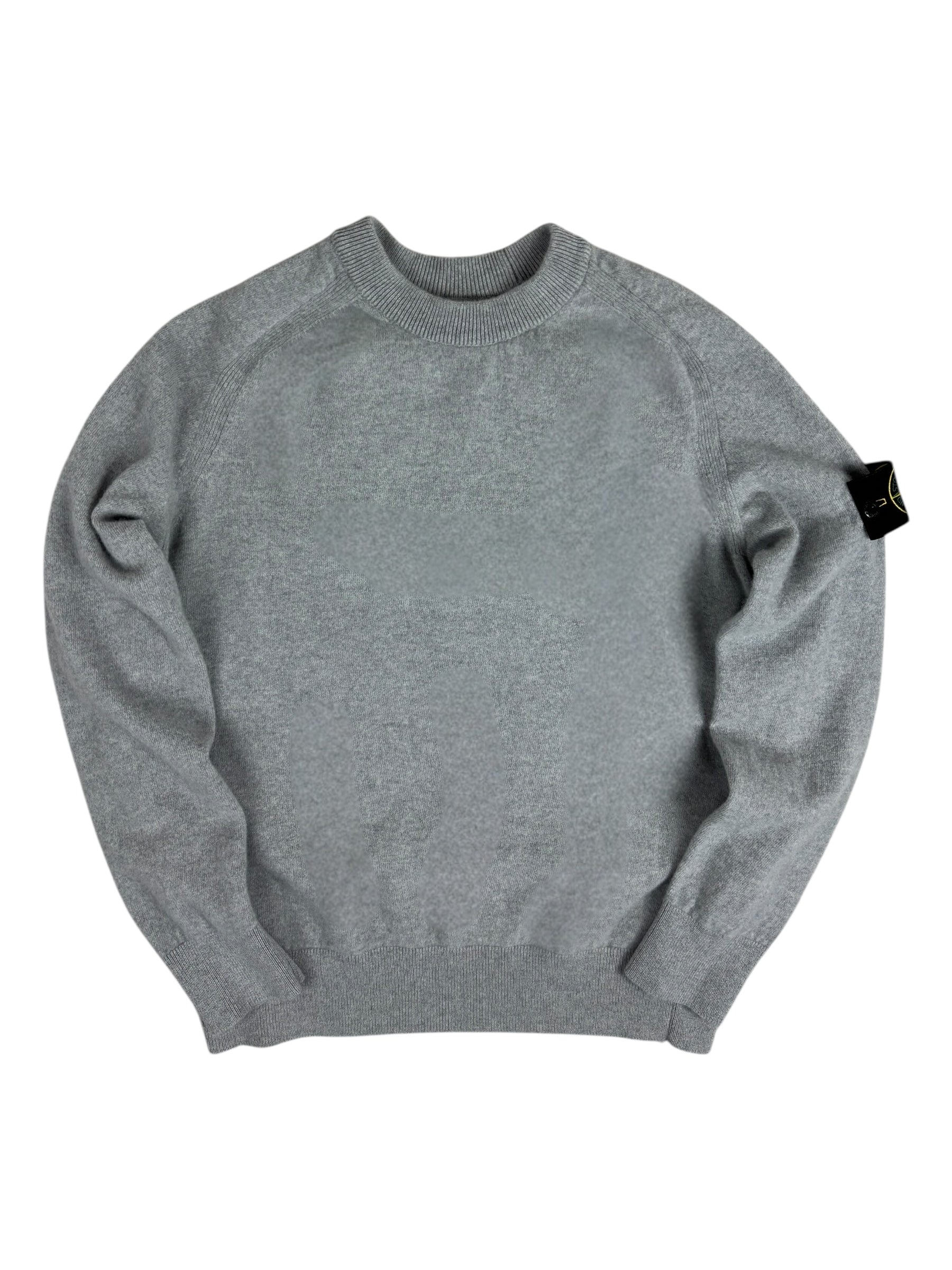 Pull Stone Island gris taille M - Vue de face