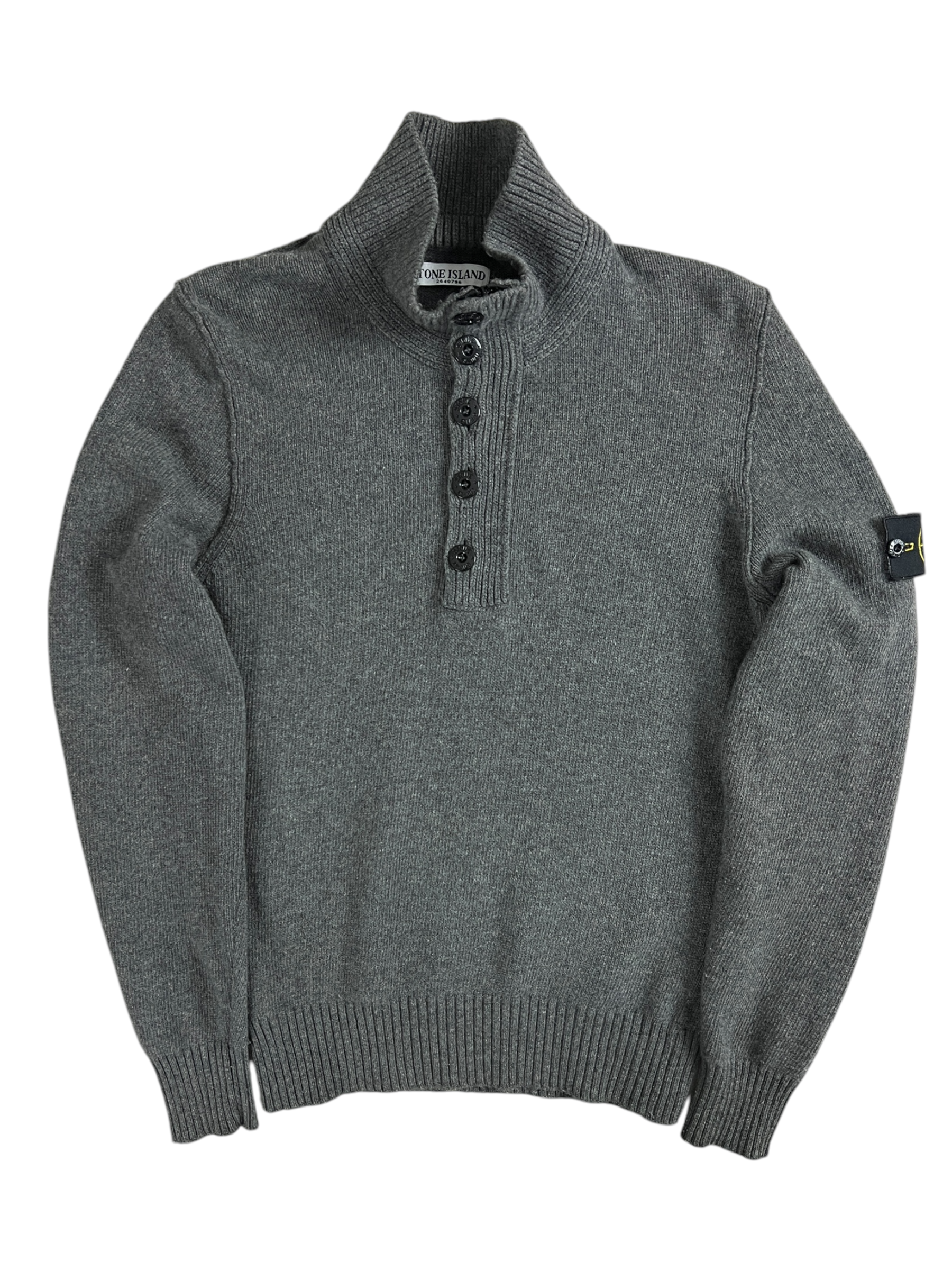 Pull Stone Island gris taille M - Vue de face