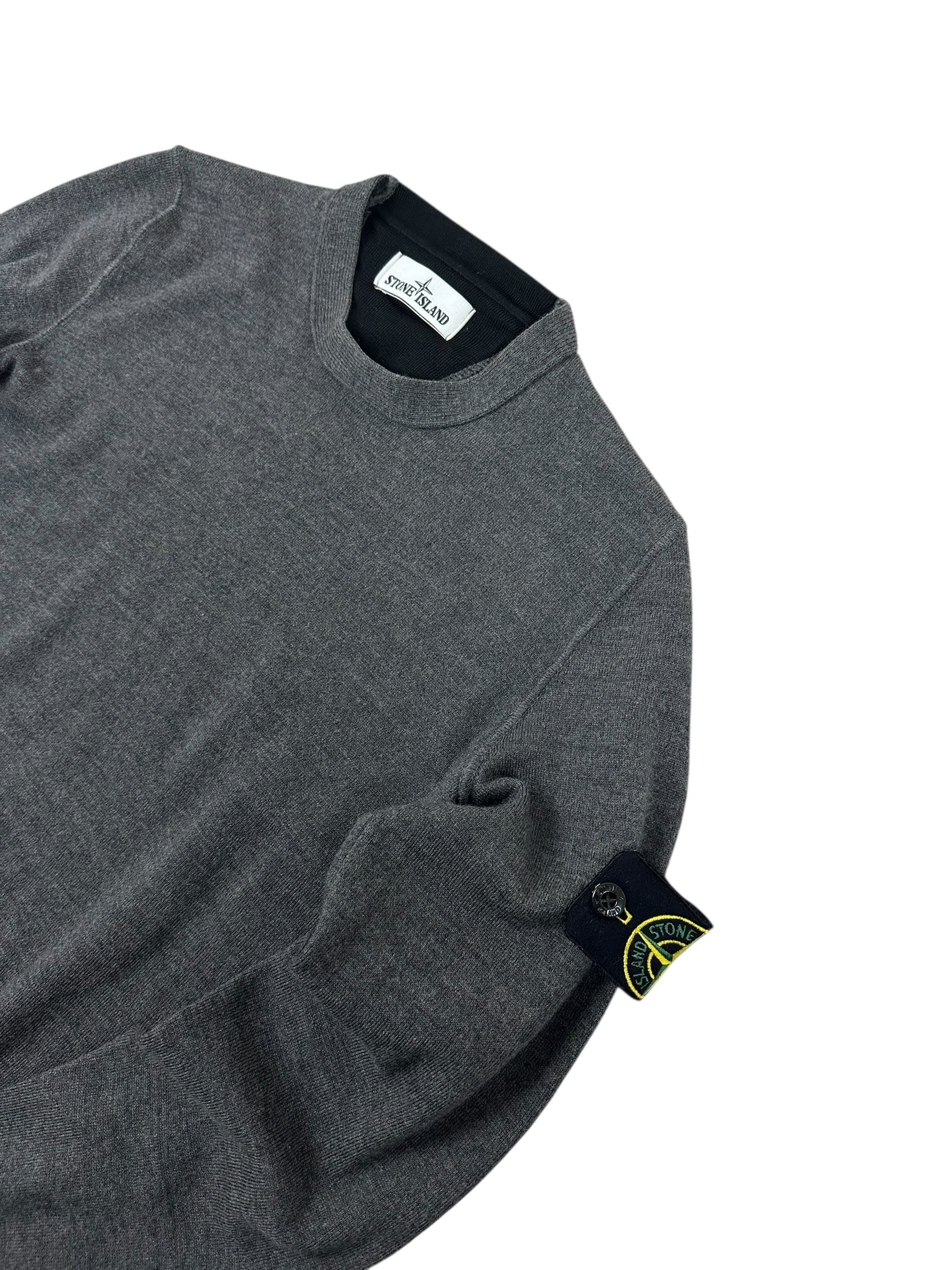 Pull Stone Island gris taille S - Détail