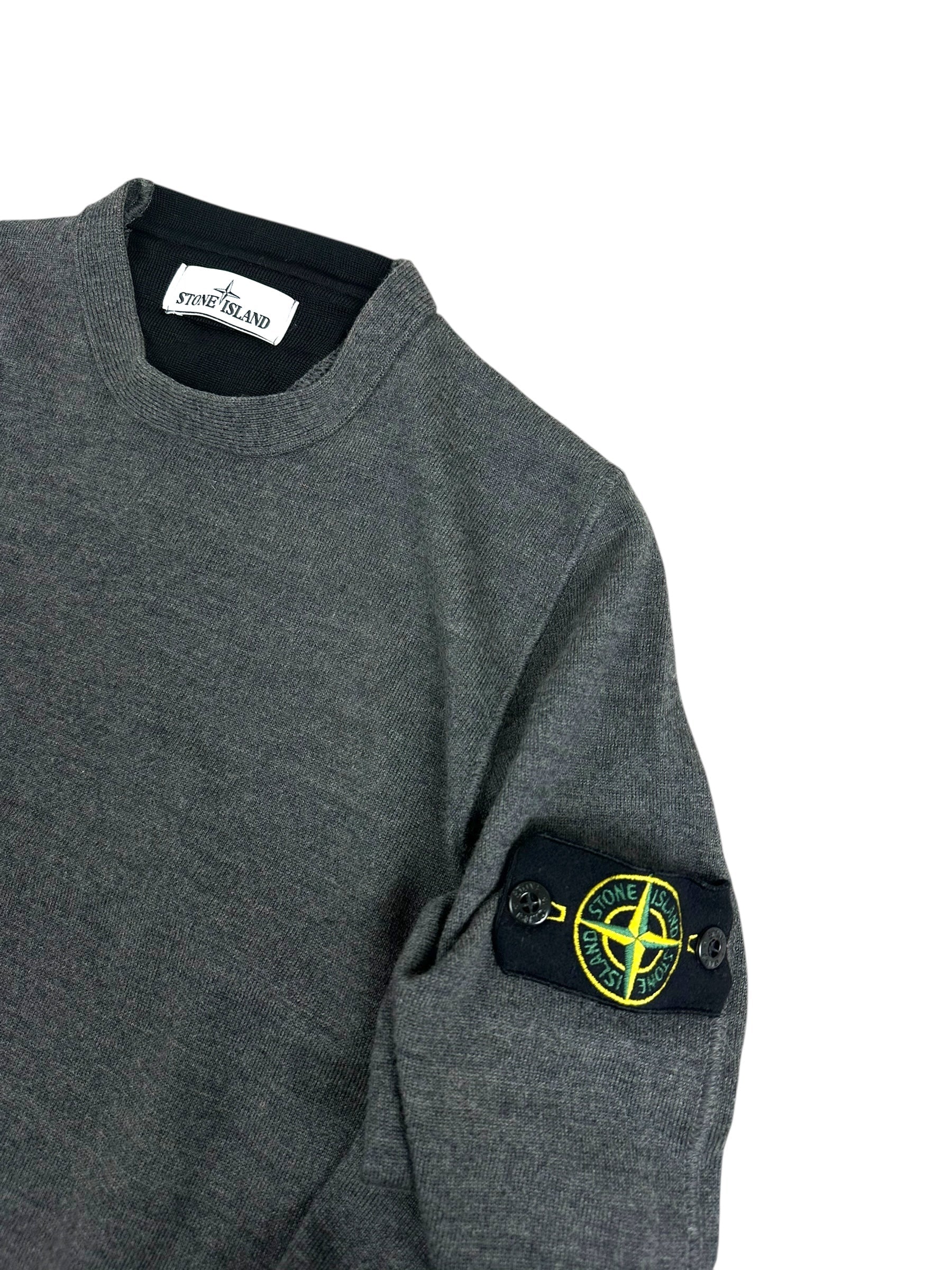 Pull Stone Island gris taille S - Vue de dos