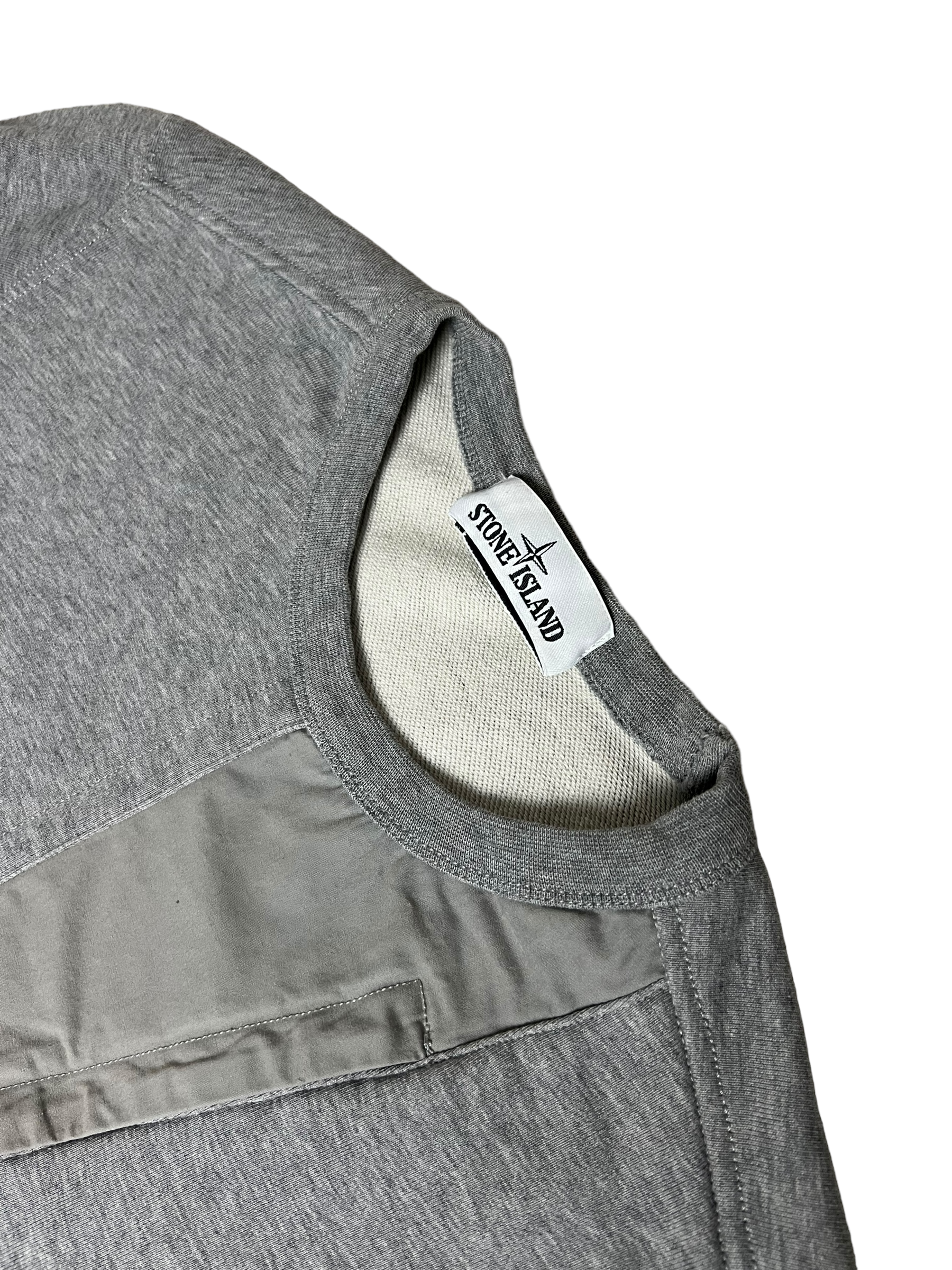 Pull Stone Island gris taille S - Vue de dos