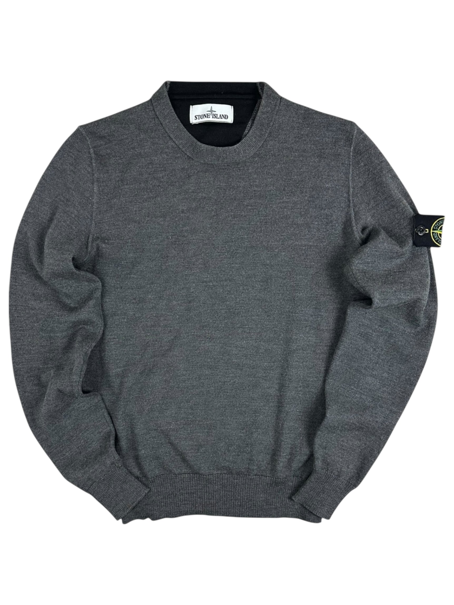 Pull Stone Island gris taille S - Vue de face