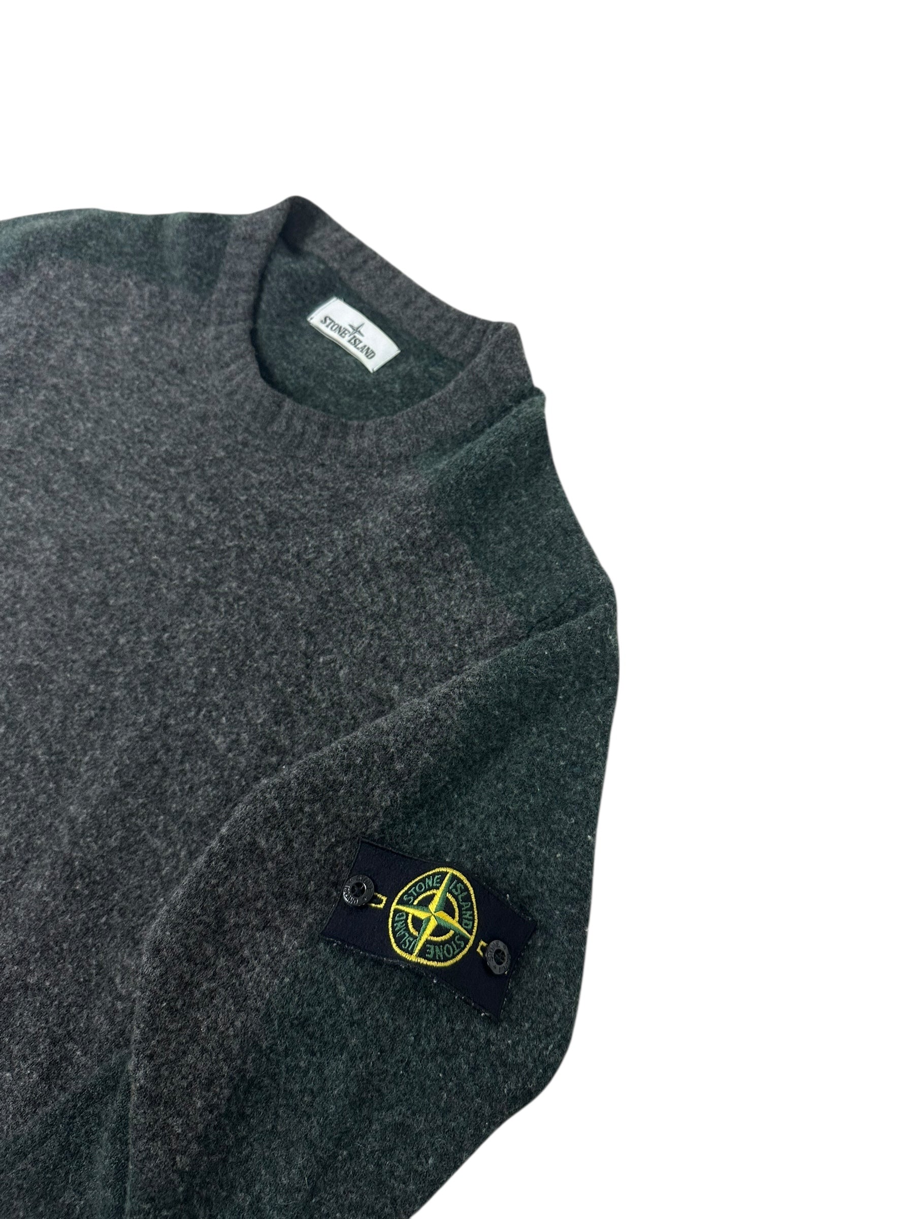 Pull Stone Island kaki / gris taille L - Détail