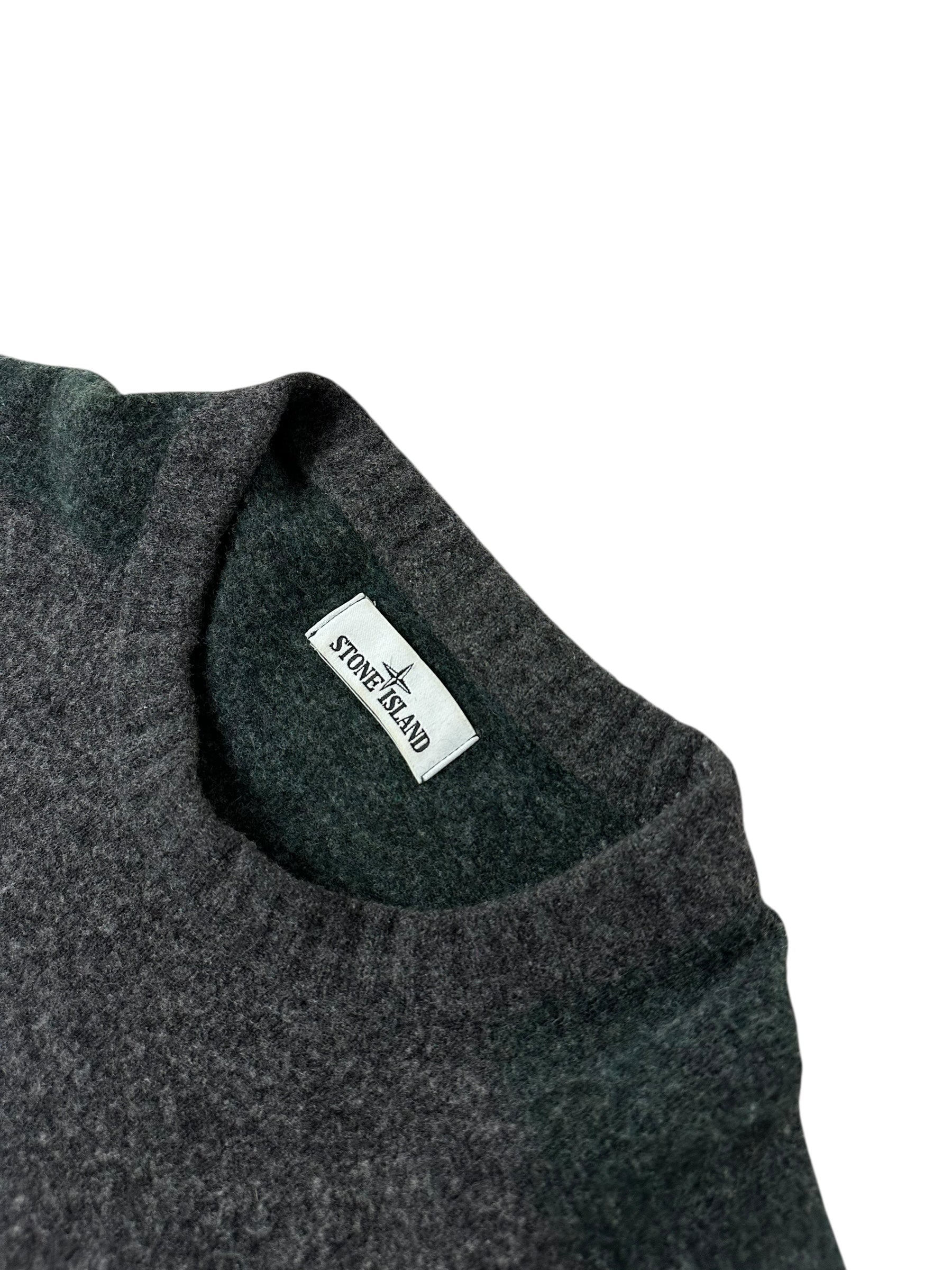 Pull Stone Island kaki / gris taille L - Vue de dos