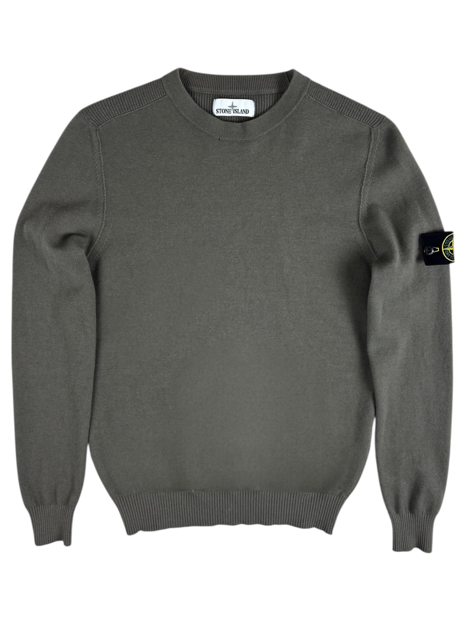 Pull Stone Island kaki grisé taille S - Vue de face