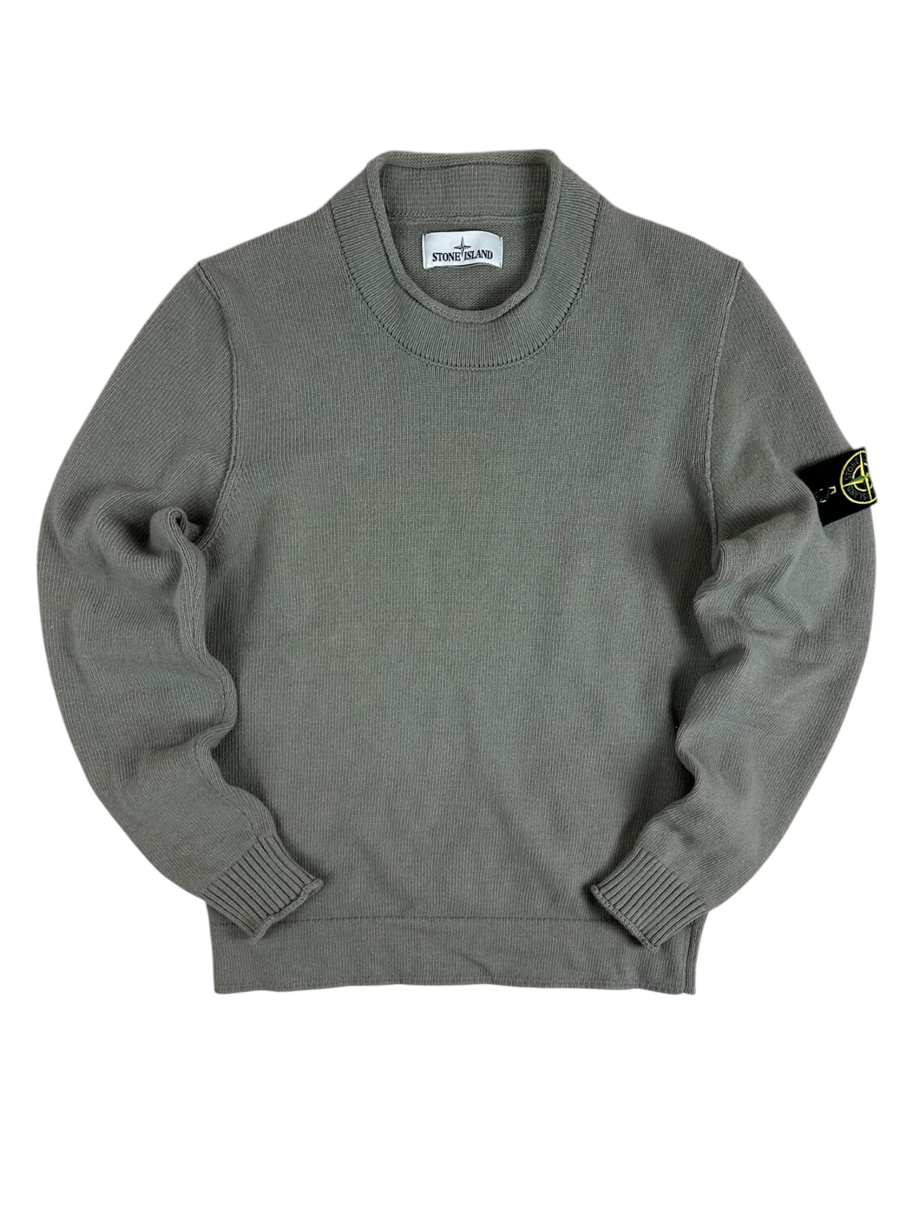 Pull Stone Island kaki taille M - Vue de face