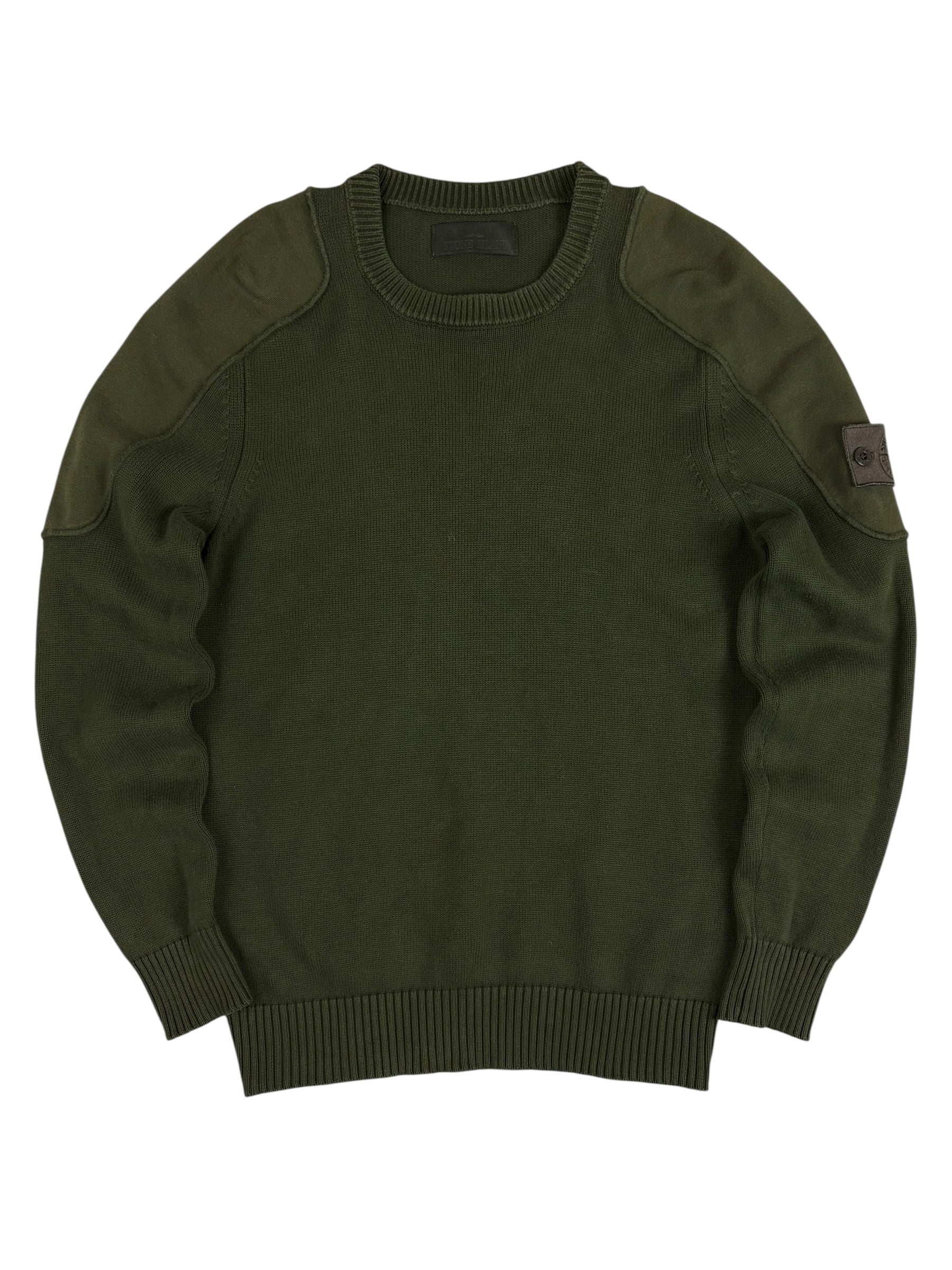 Pull Stone Island kaki taille S - Vue de face