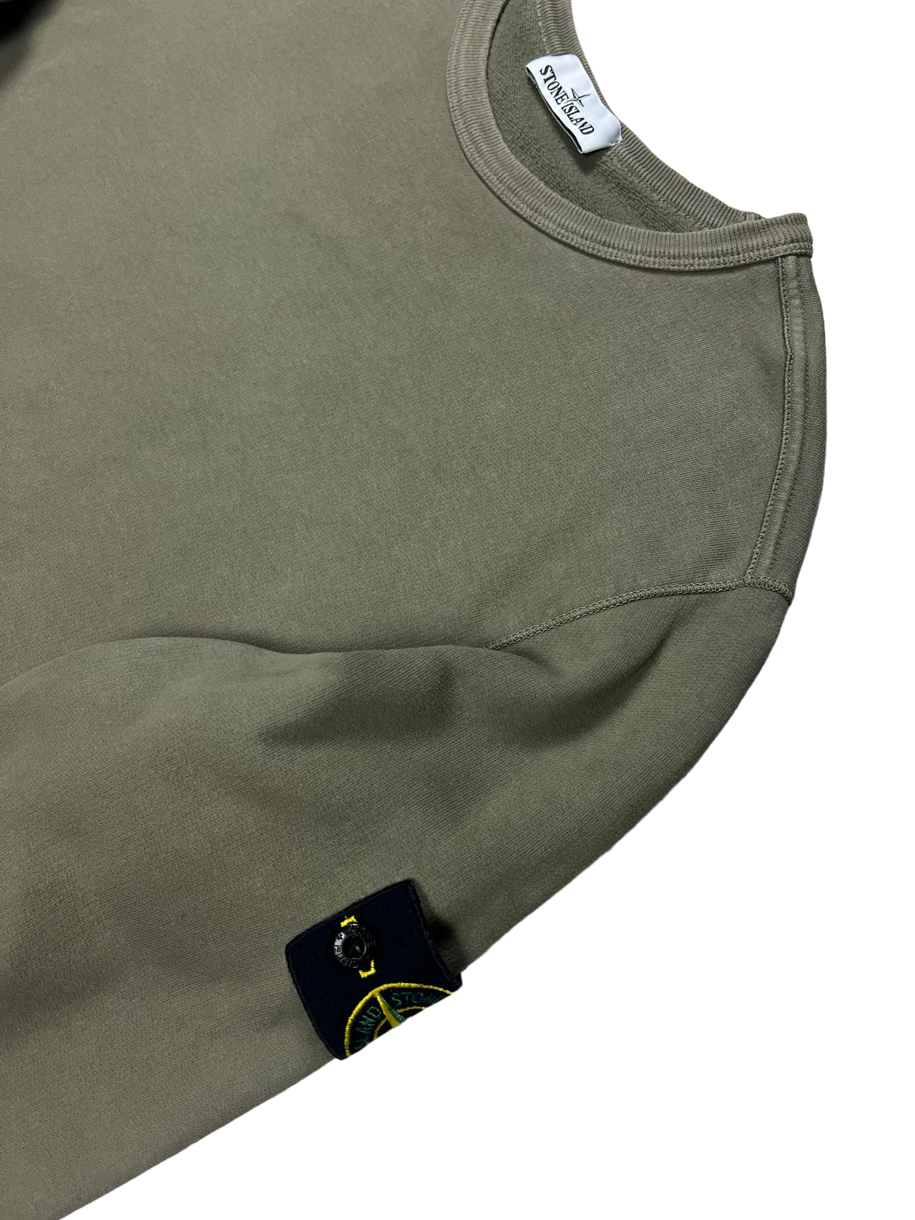 Pull Stone Island kaki taille XL - Détail
