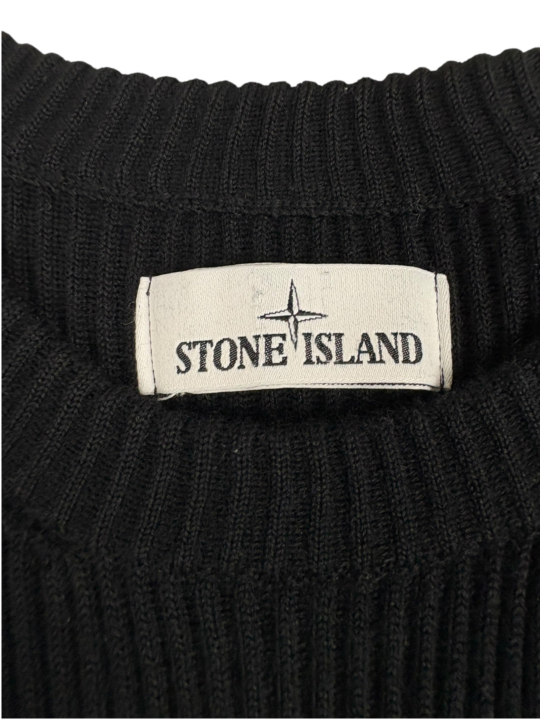 Pull Stone Island noir taille L - Détail