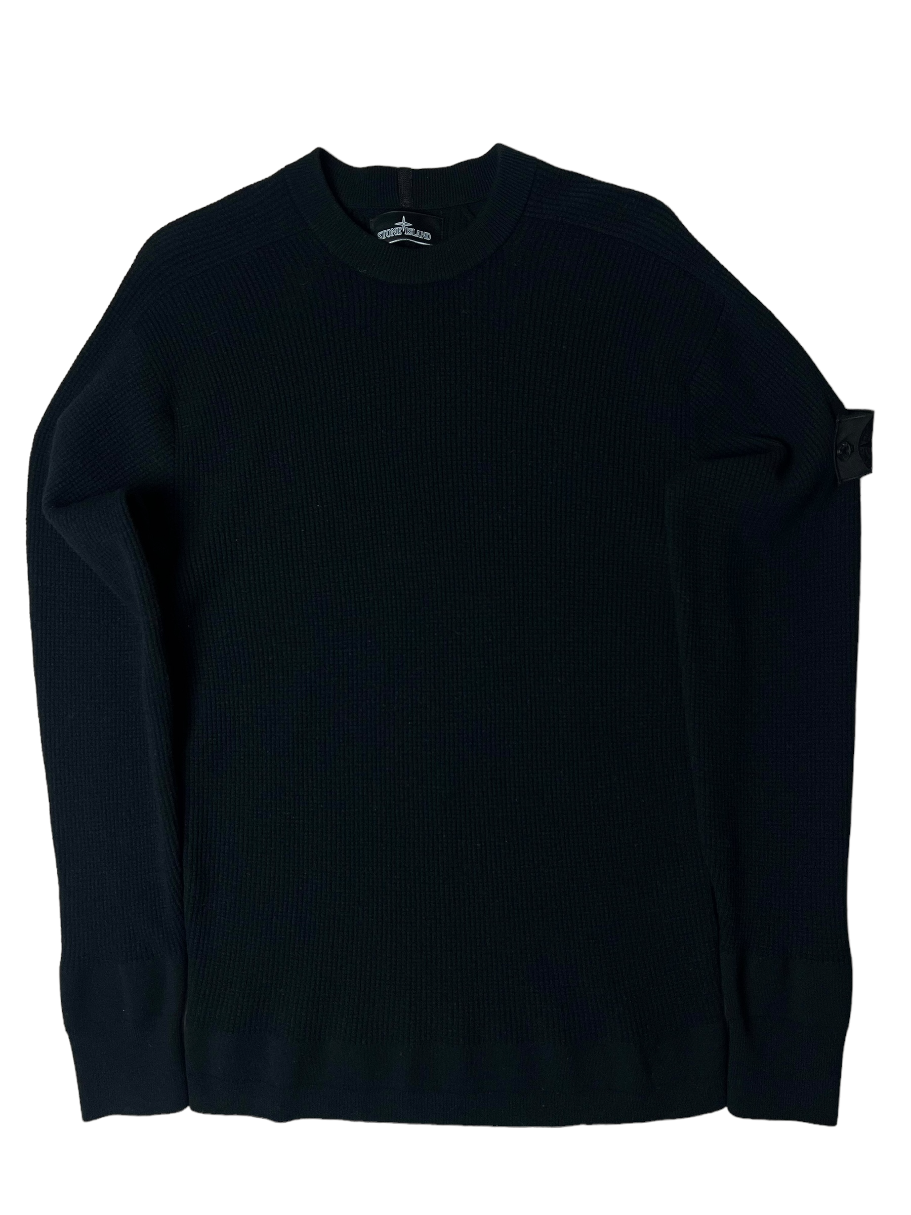 Pull Stone Island noir taille L - Vue de face