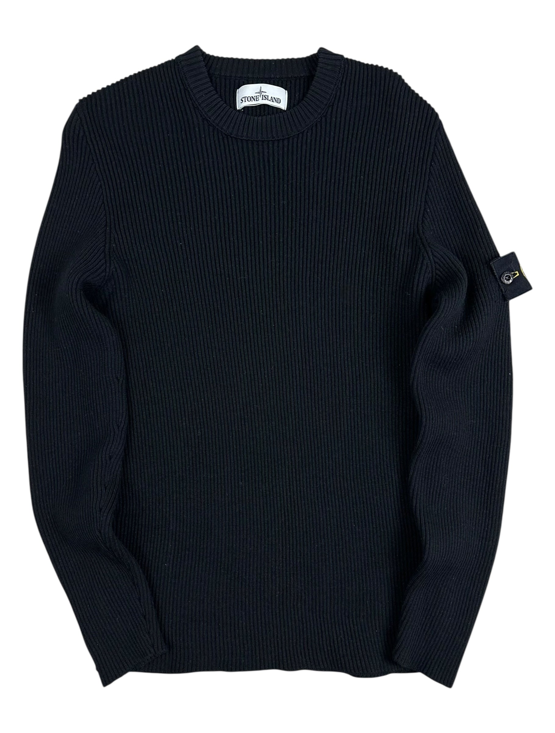 Pull Stone Island noir taille L - Vue de face