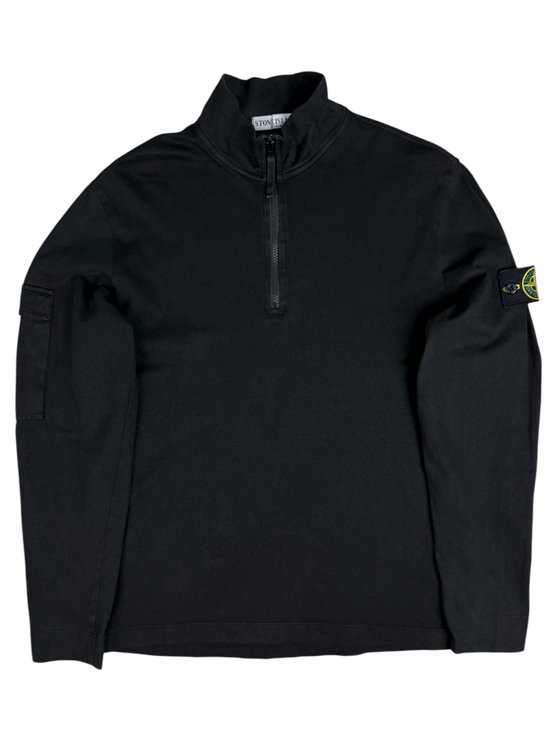 Pull Stone Island noir taille L - Vue de face