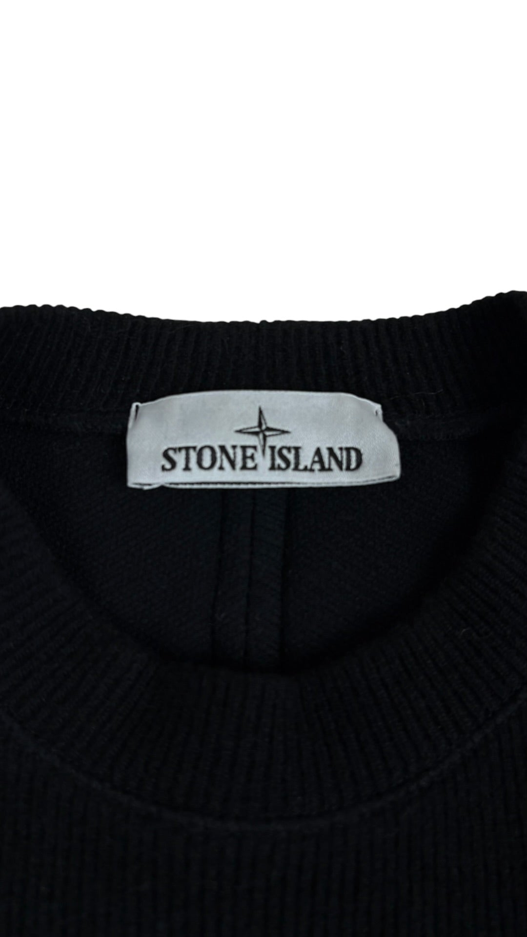 Pull Stone Island noir taille S - Détail