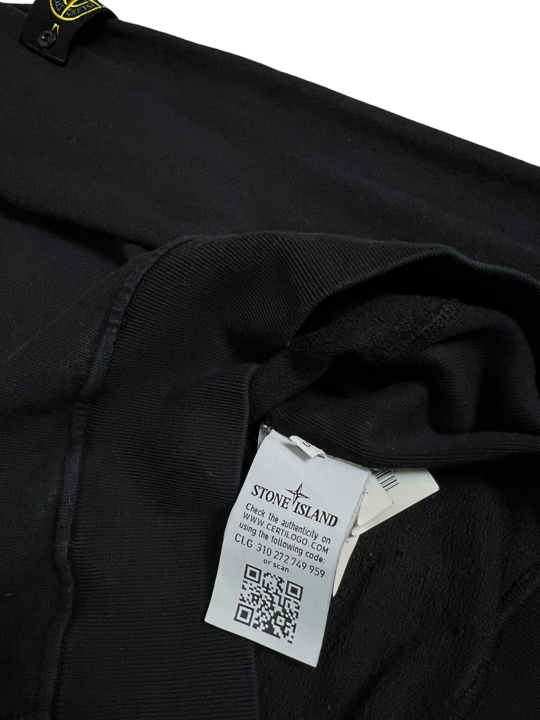 Pull Stone Island noir taille S - Vue côté