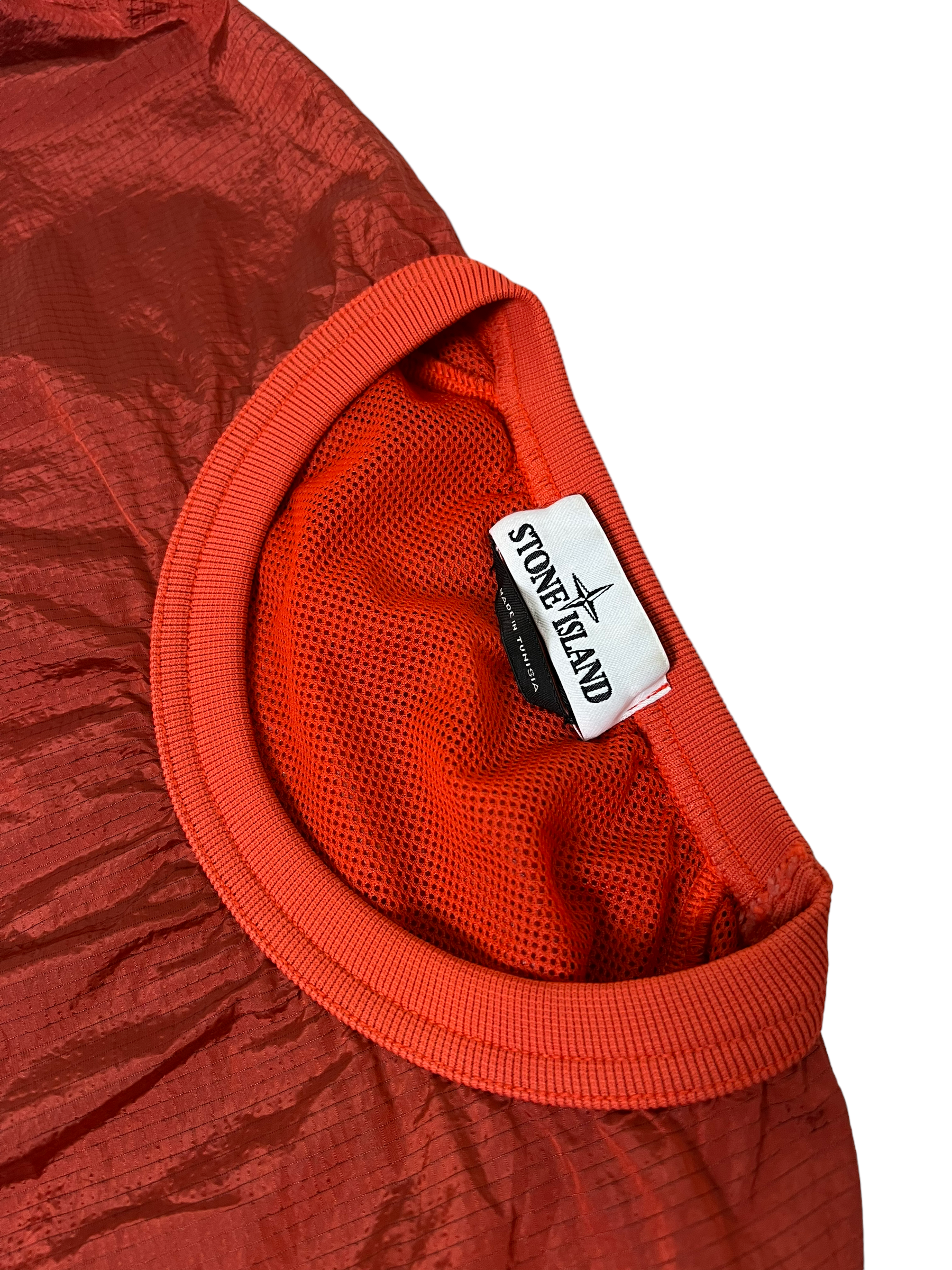 Pull Stone Island orange taille M - Logo et étiquette