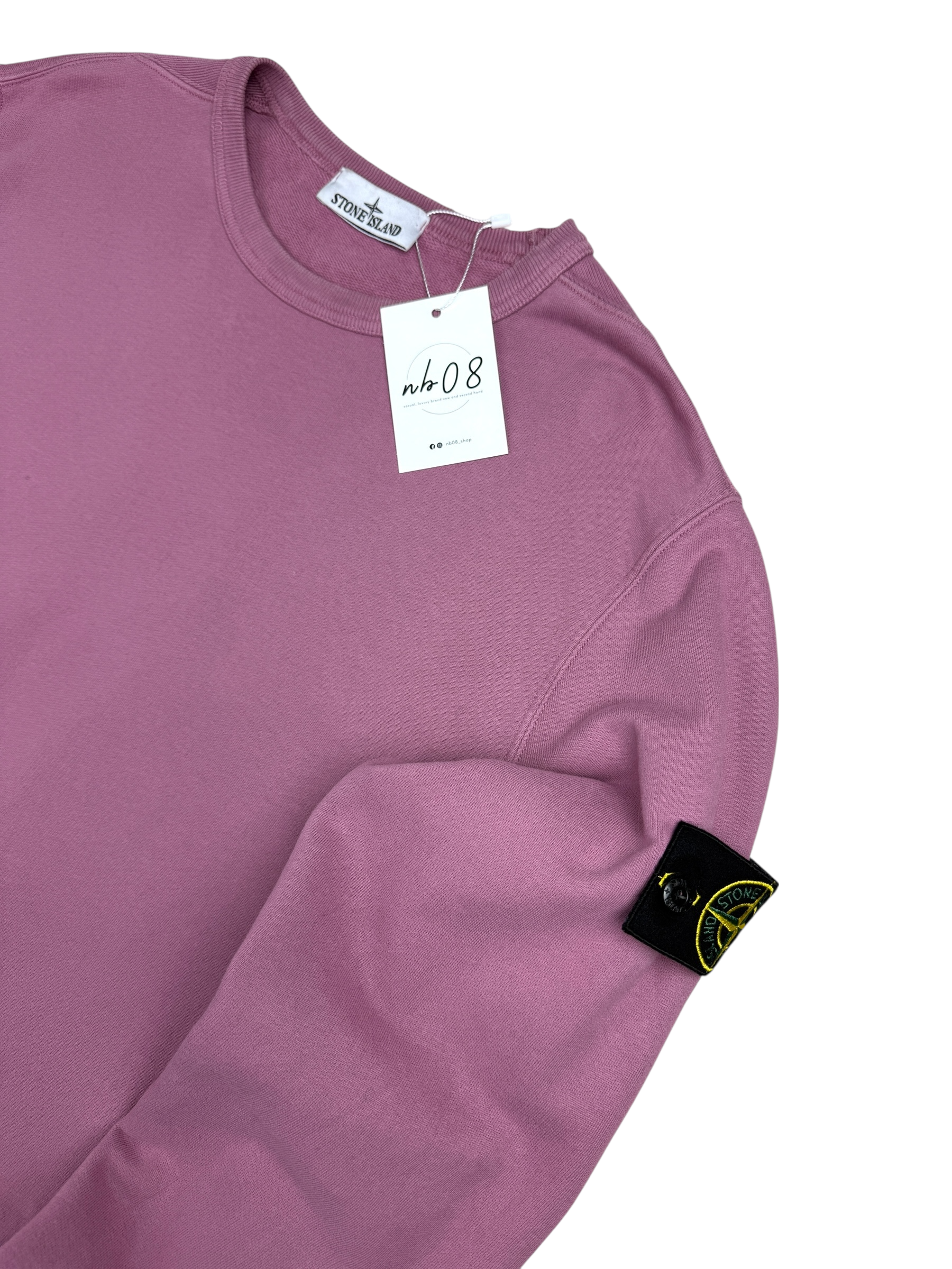 Pull Stone Island rose taille L - Vue de dos