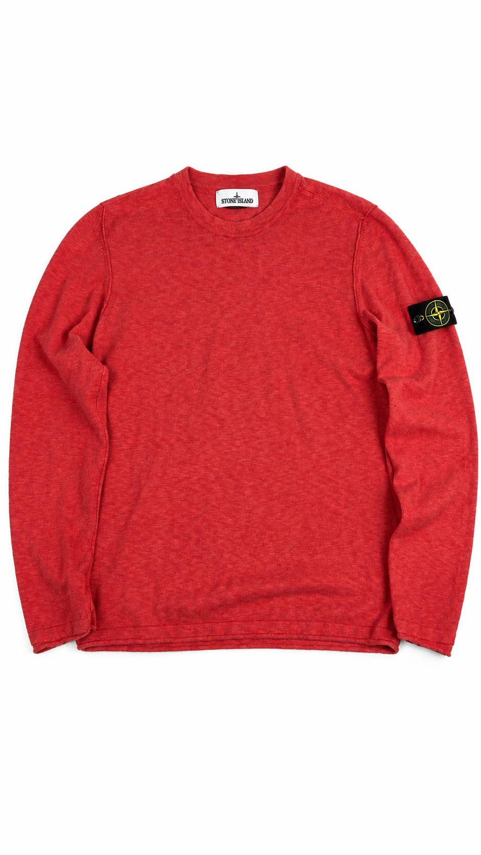 Pull Stone Island rouge taille M, seconde main authentifiée NB08 — vue 1